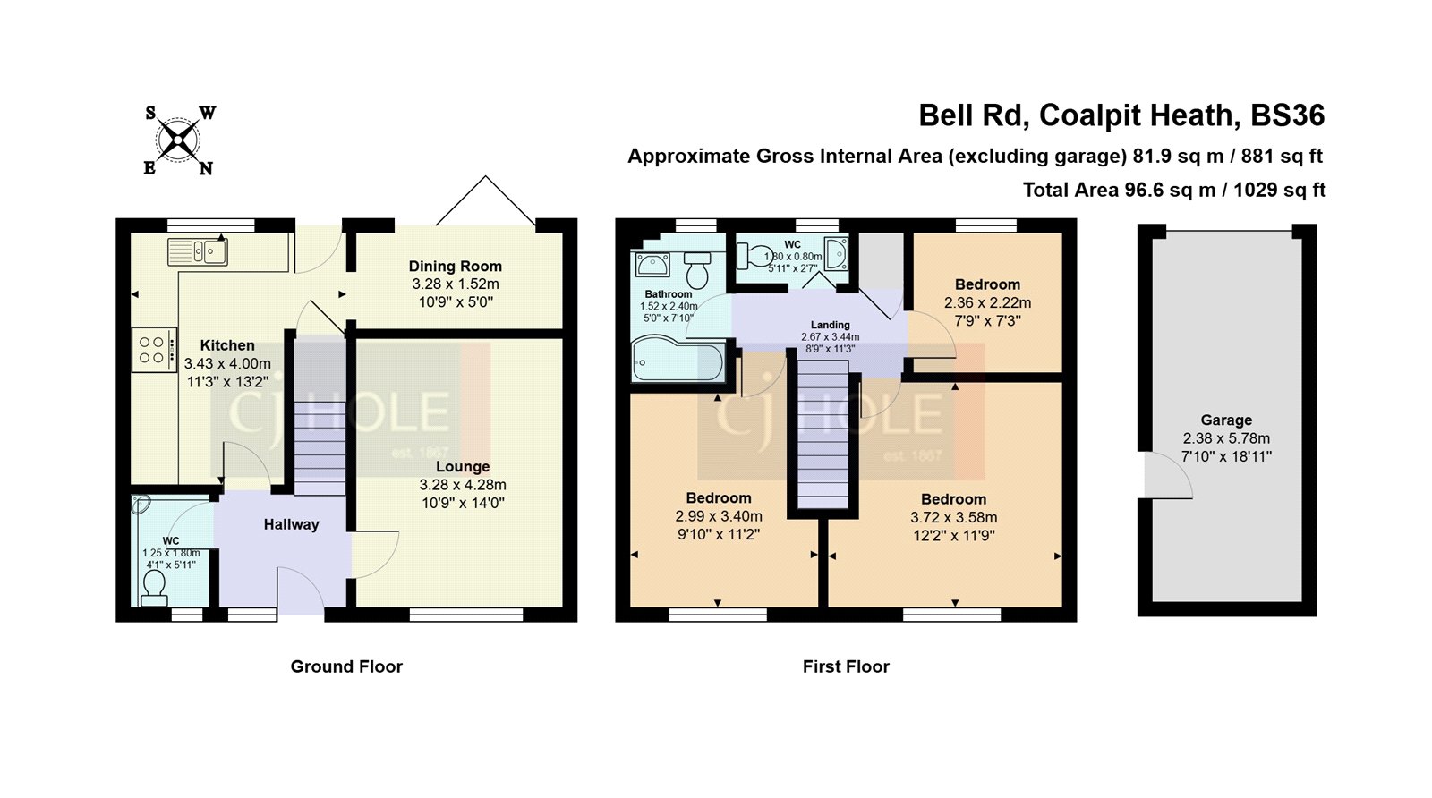 23, Bell Road, Bristol floorplan