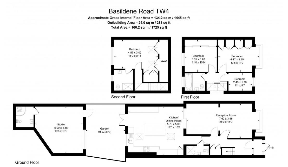 130, Basildene Road, Hounslow floorplan