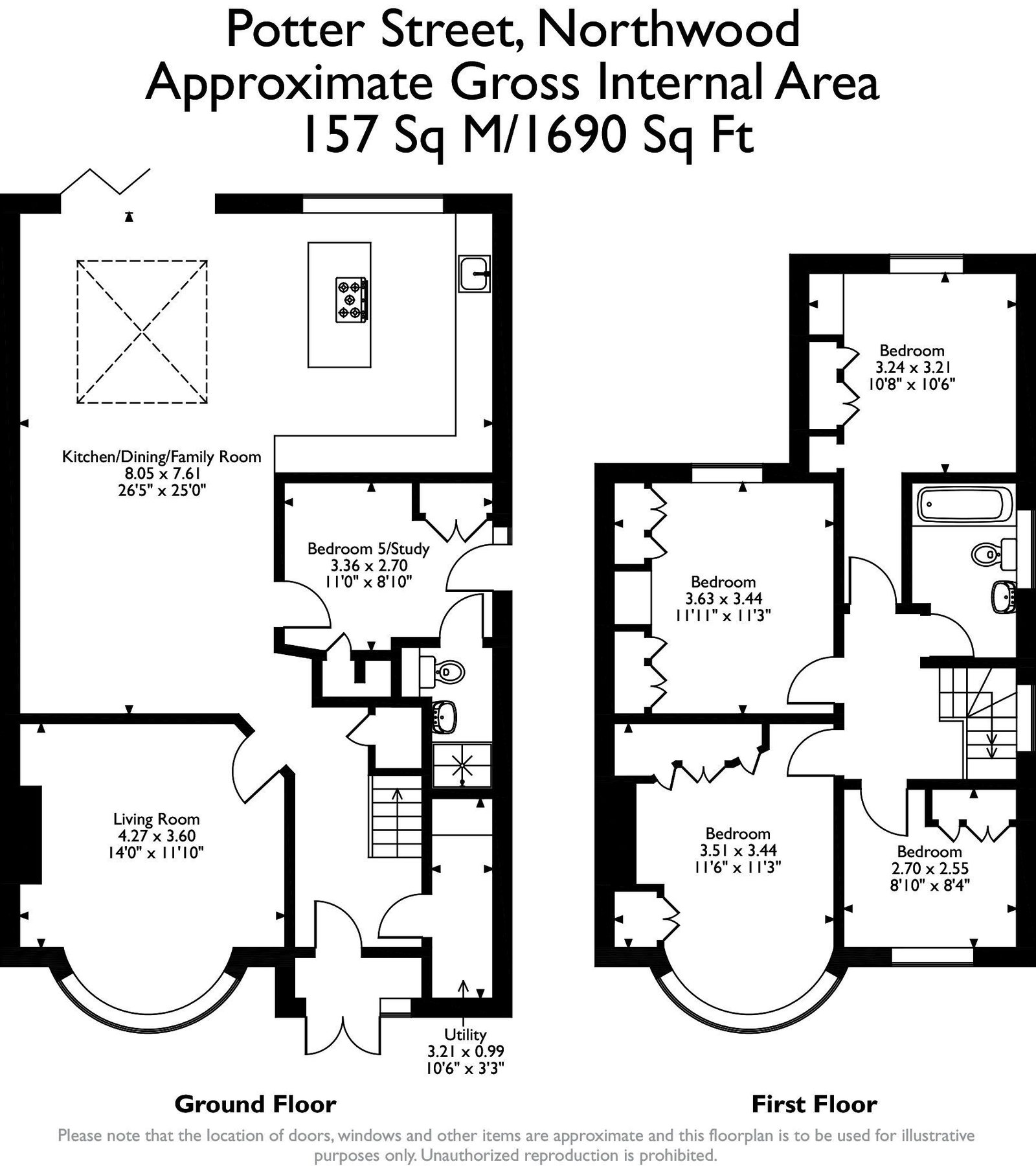 33, Potter Street, Northwood floorplan