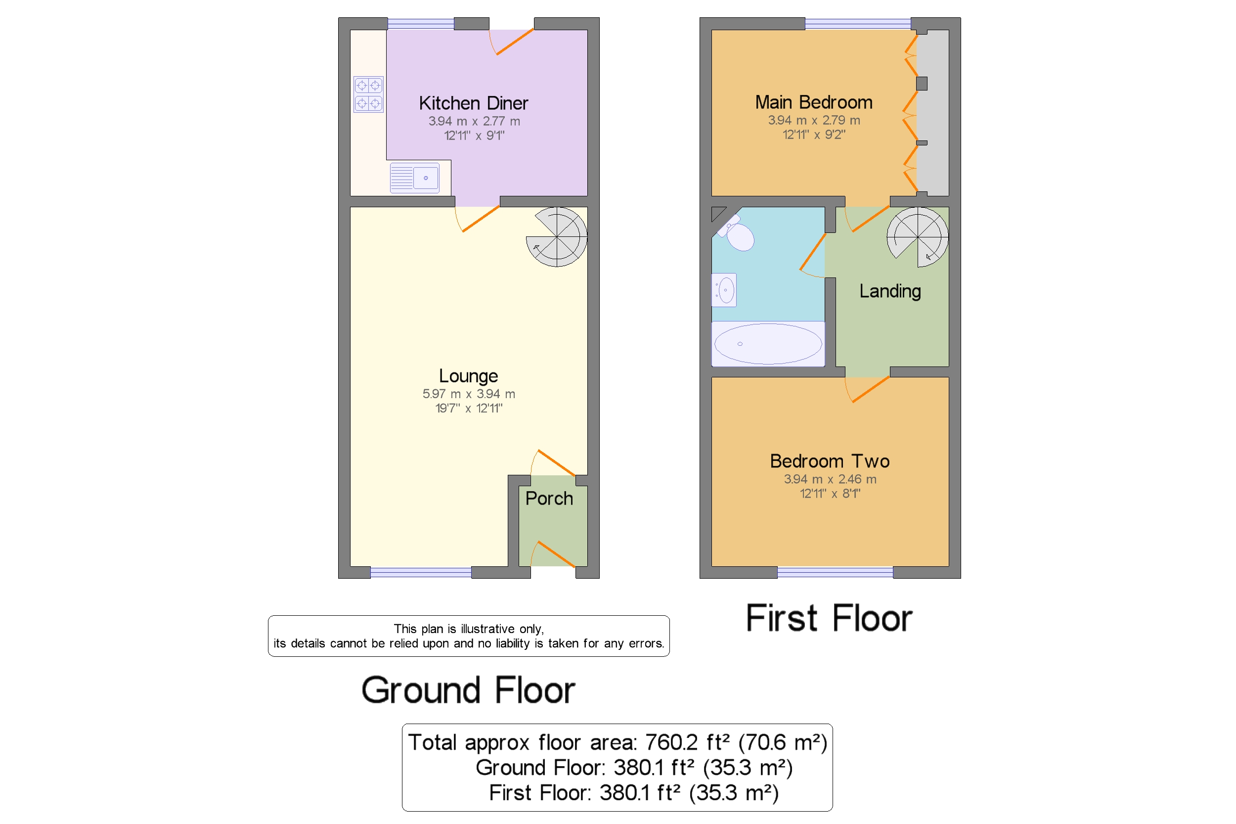 Mierscourt Road, Rainham, Gillingham, Kent ME8, 2 bedroom terraced