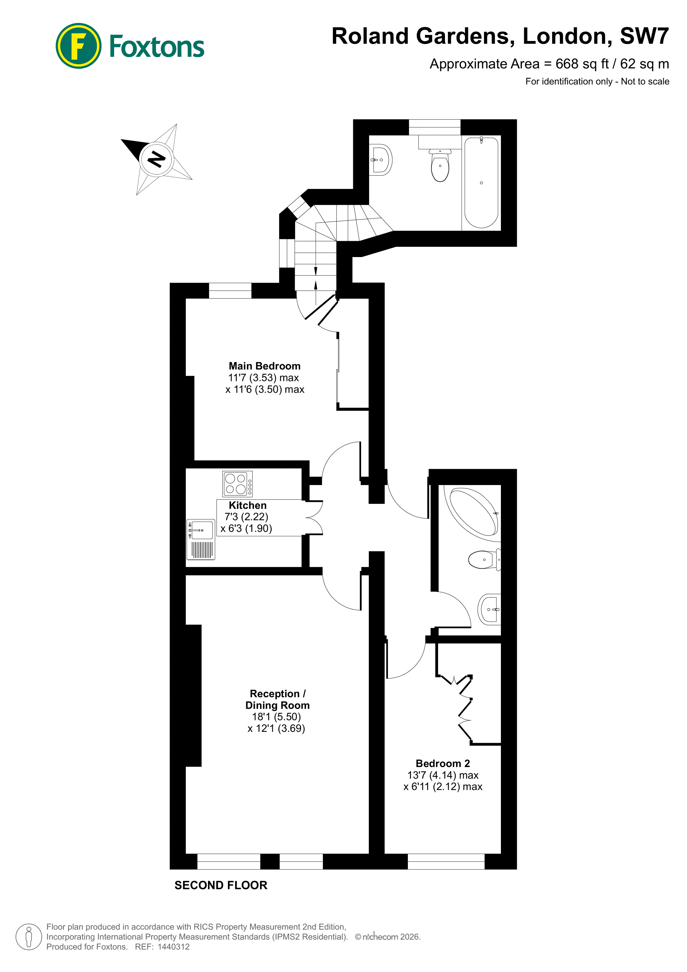 Roland Gardens, South Kensington floorplan