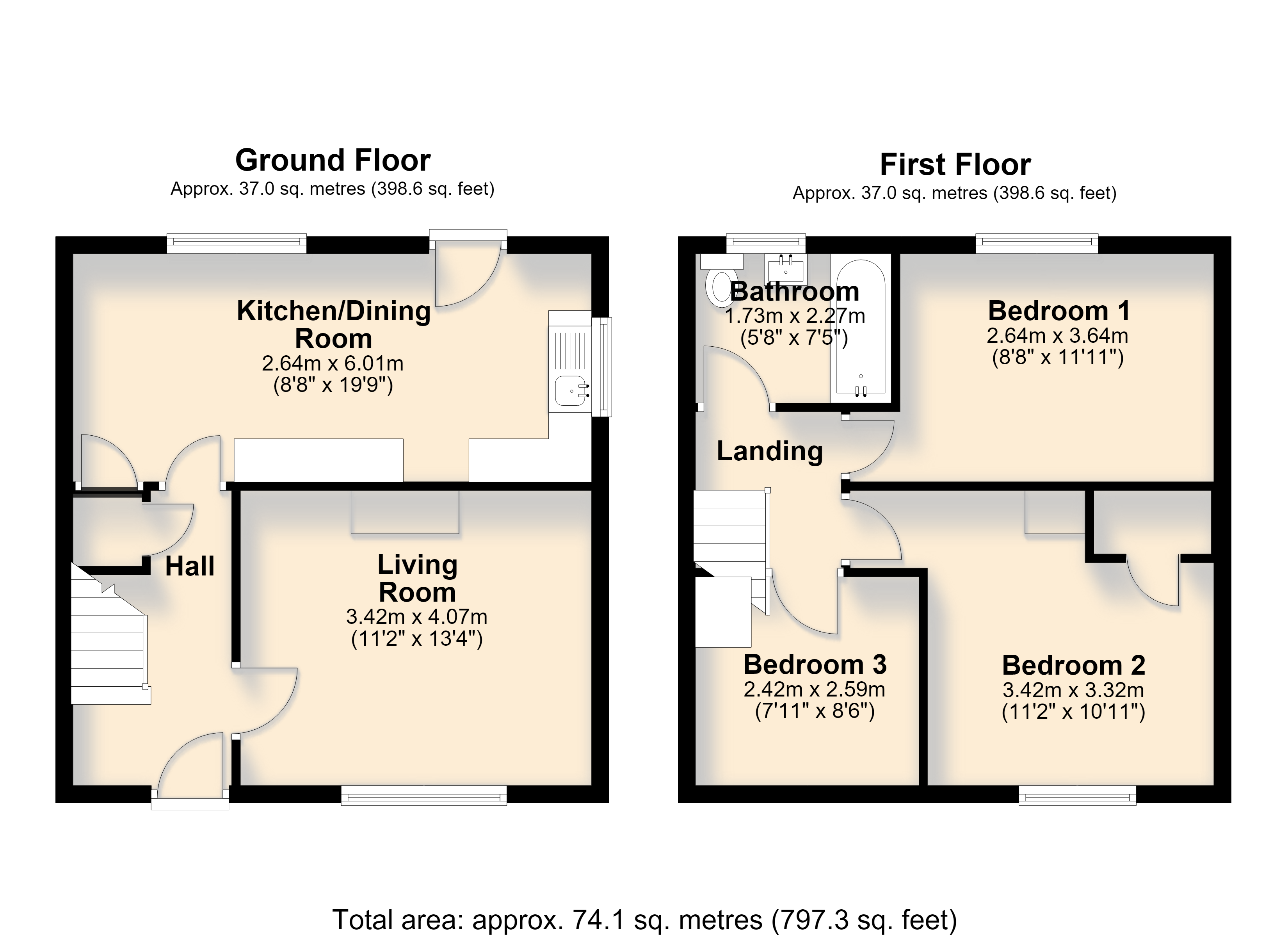 7, Yellands Park, Kingsbridge floorplan