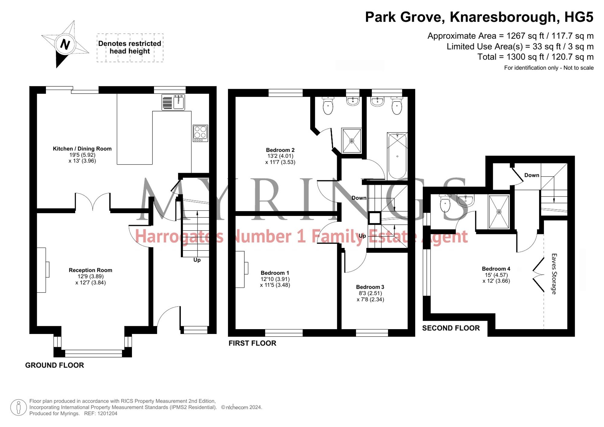 32a Park Grove, Knaresborough floorplan