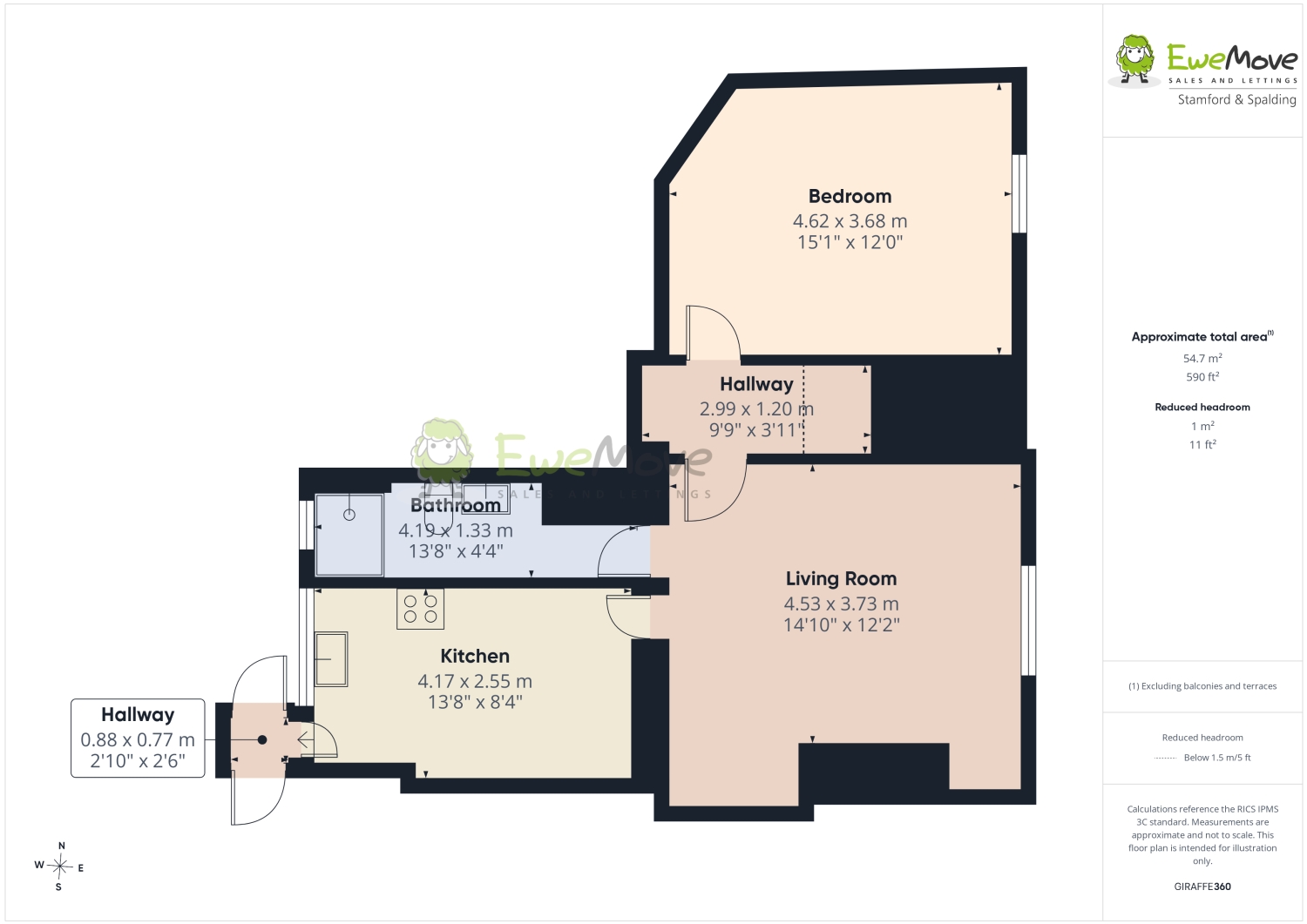 44C, North Street, PETERBOROUGH floorplan