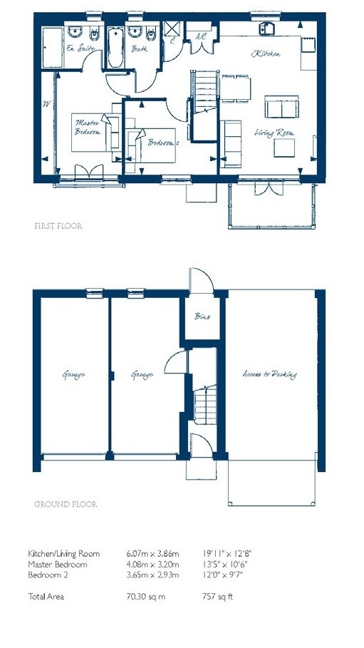 2 Bedrooms Flat to rent in Venics Way, High Wycombe HP11