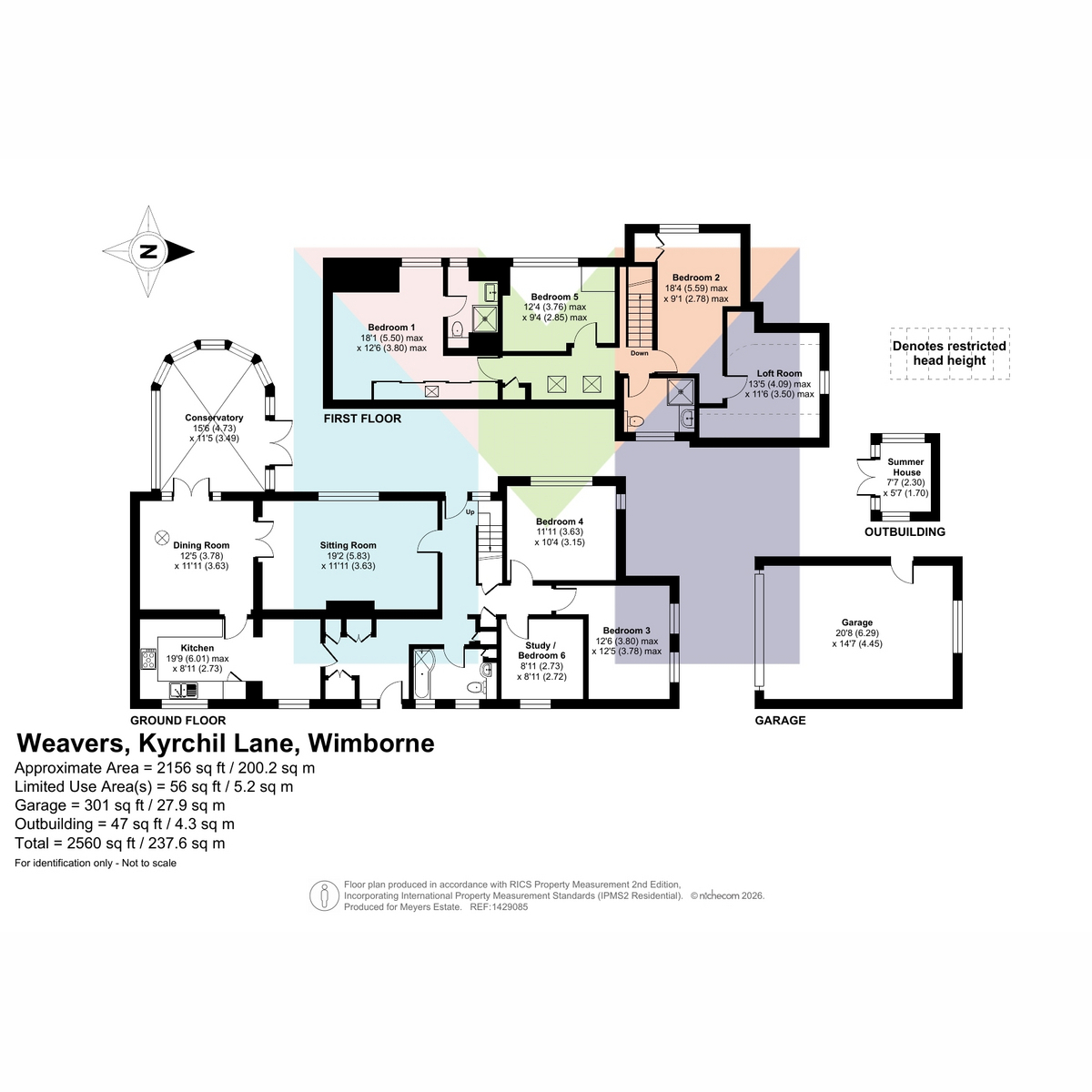 Weavers, Kyrchil Lane, Wimborne floorplan