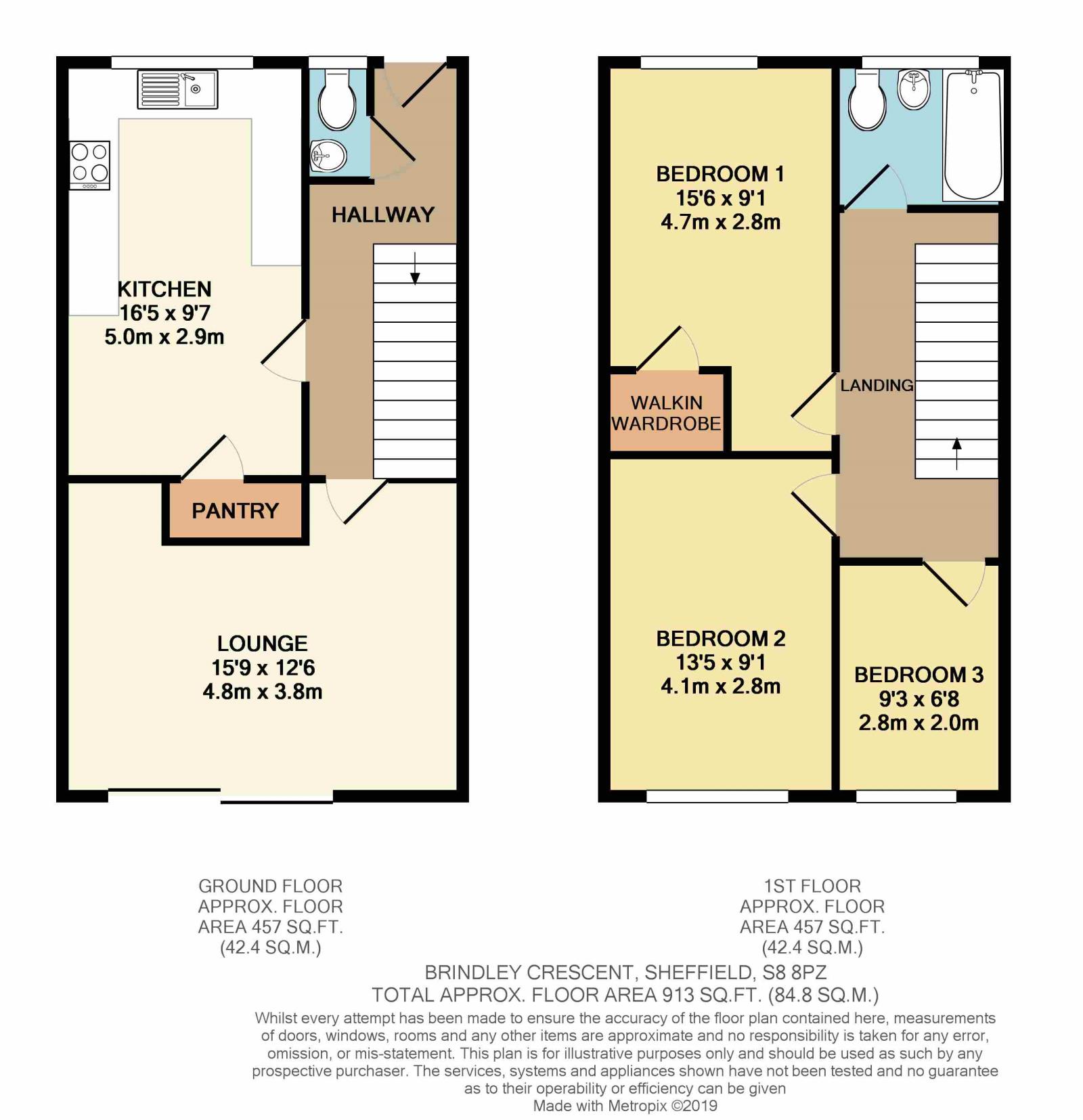 3 Bedrooms Town house for sale in Brindley Crescent, Norton Lees, Sheffield S8