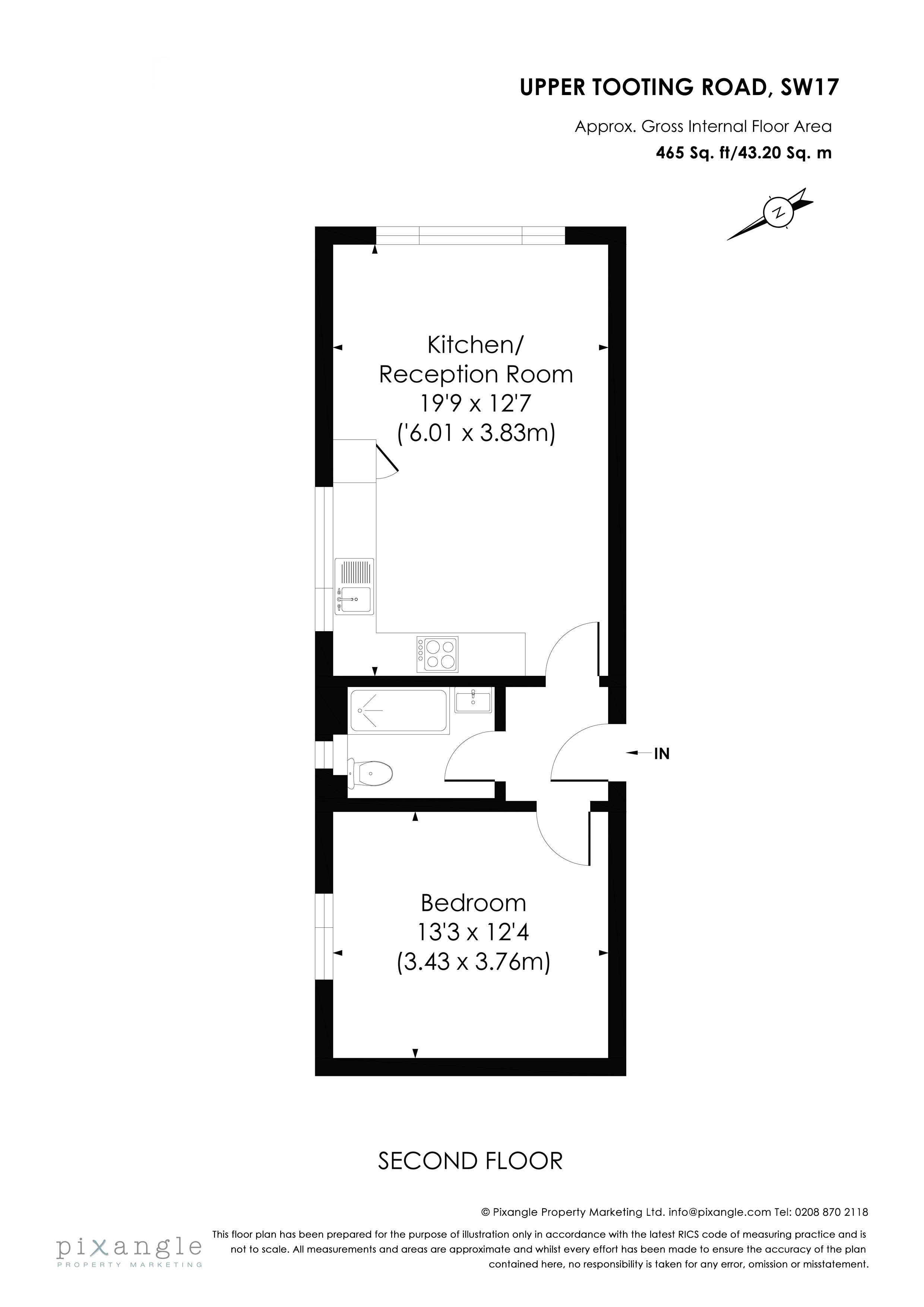 1 Bedrooms Flat to rent in Upper Tooting Road, London SW17