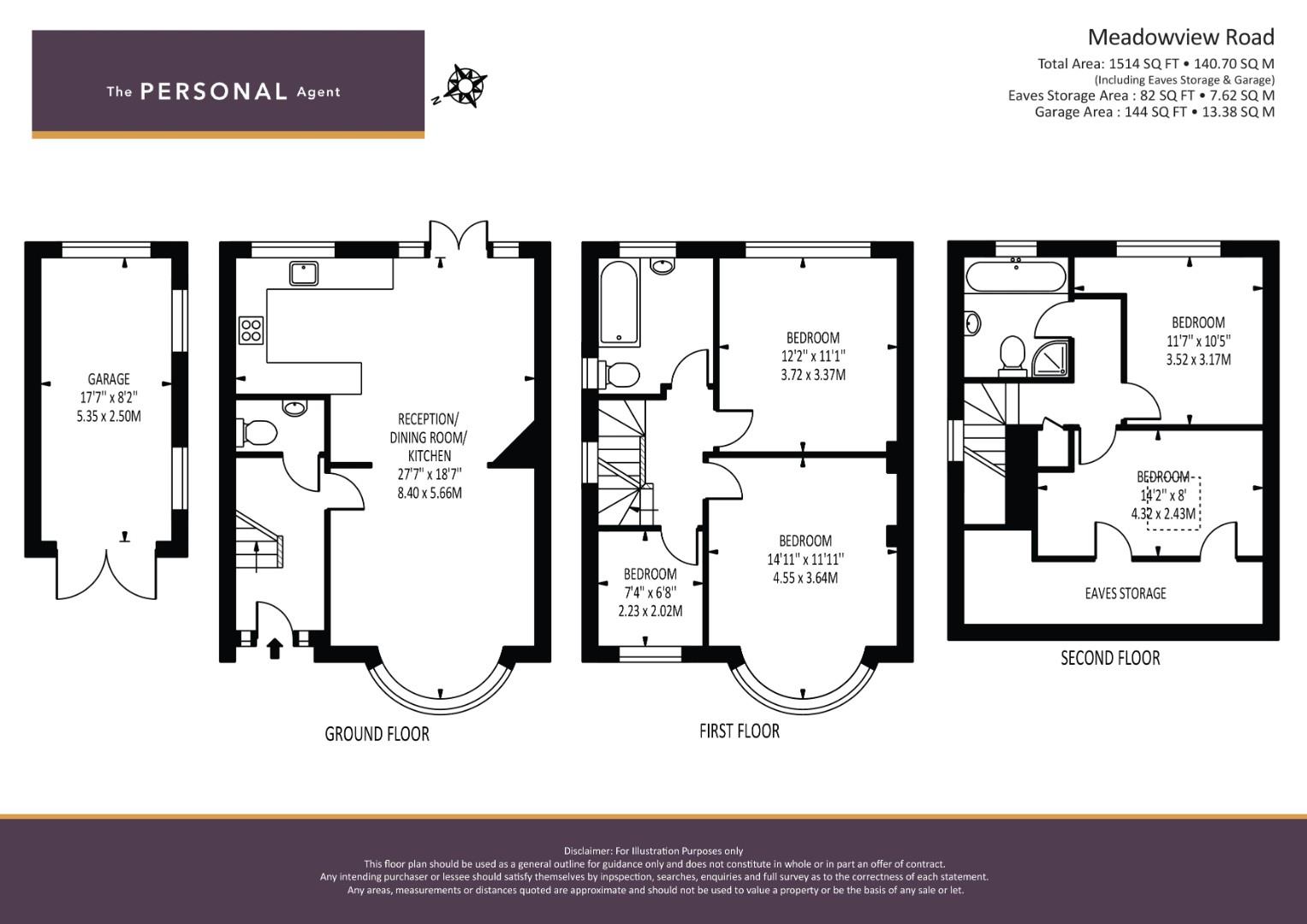 80, Meadowview Road, Ewell floorplan