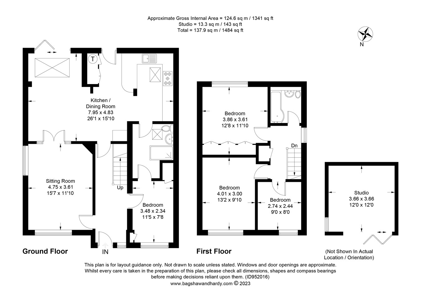 Lingfield Road, Edenbridge TN8, 4 bedroom linkdetached house for sale