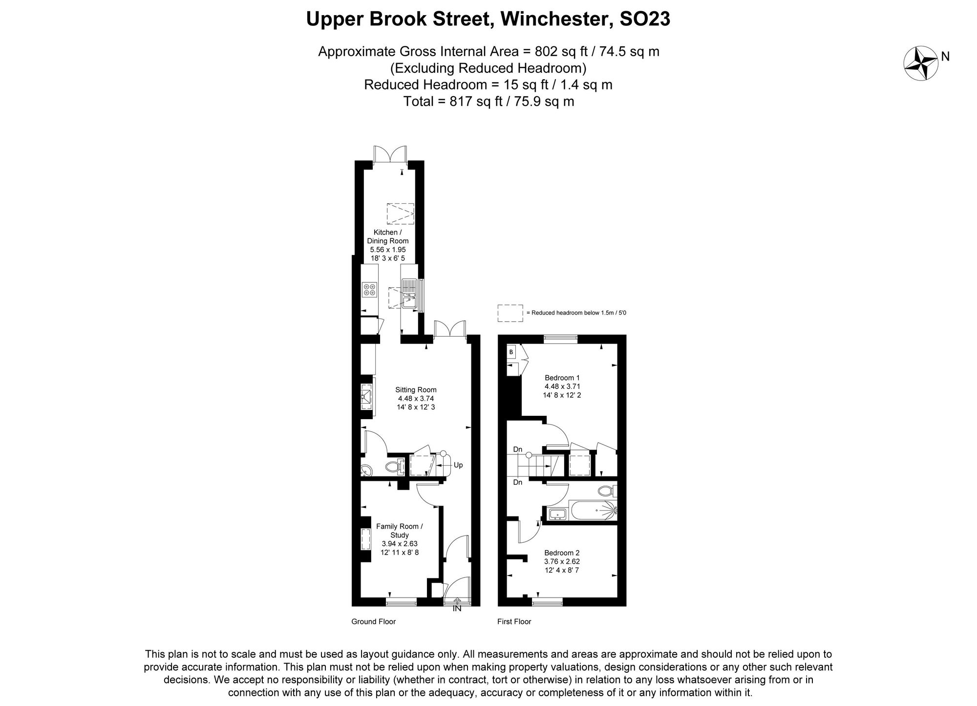 79 Upper Brook Street, Winchester floorplan