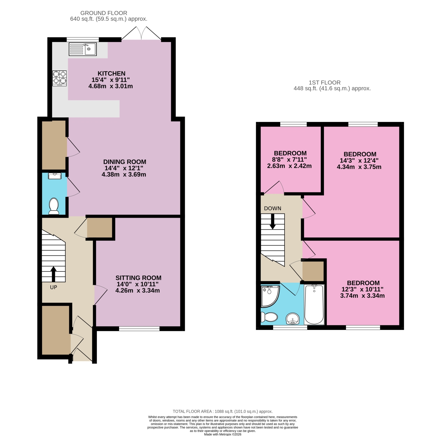 105, Bowleymead, Swindon floorplan