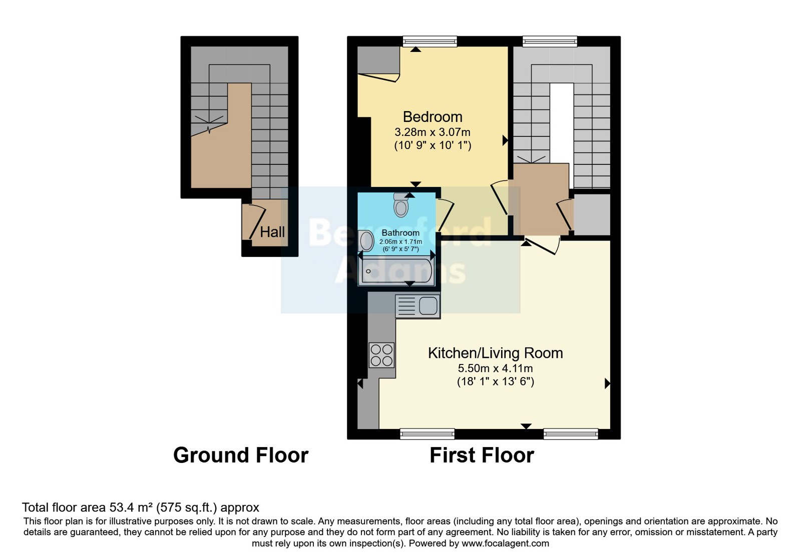 Flat Uwch Y Fenai, 8, Church Street, Gwynedd floorplan
