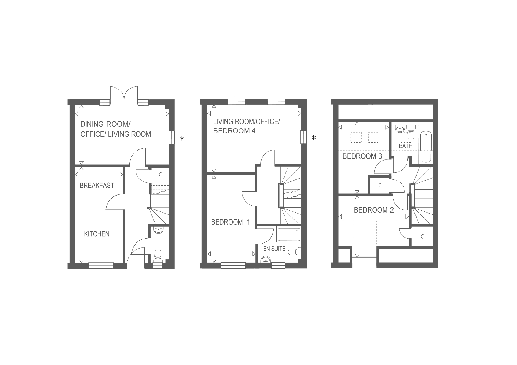 Plot 25 The Juniper, White House Park, Buckenham Road, Attleborough floorplan
