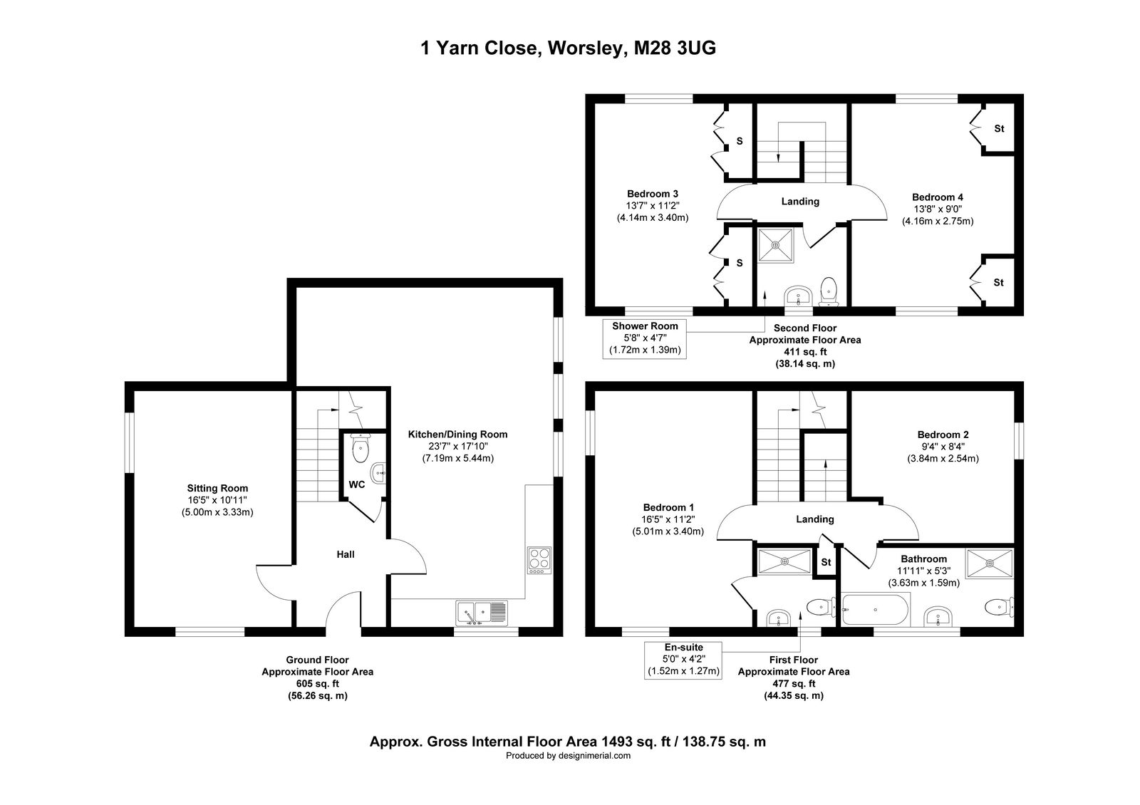 Yarn Close, Worsley, Manchester, M28 3UG floorplan