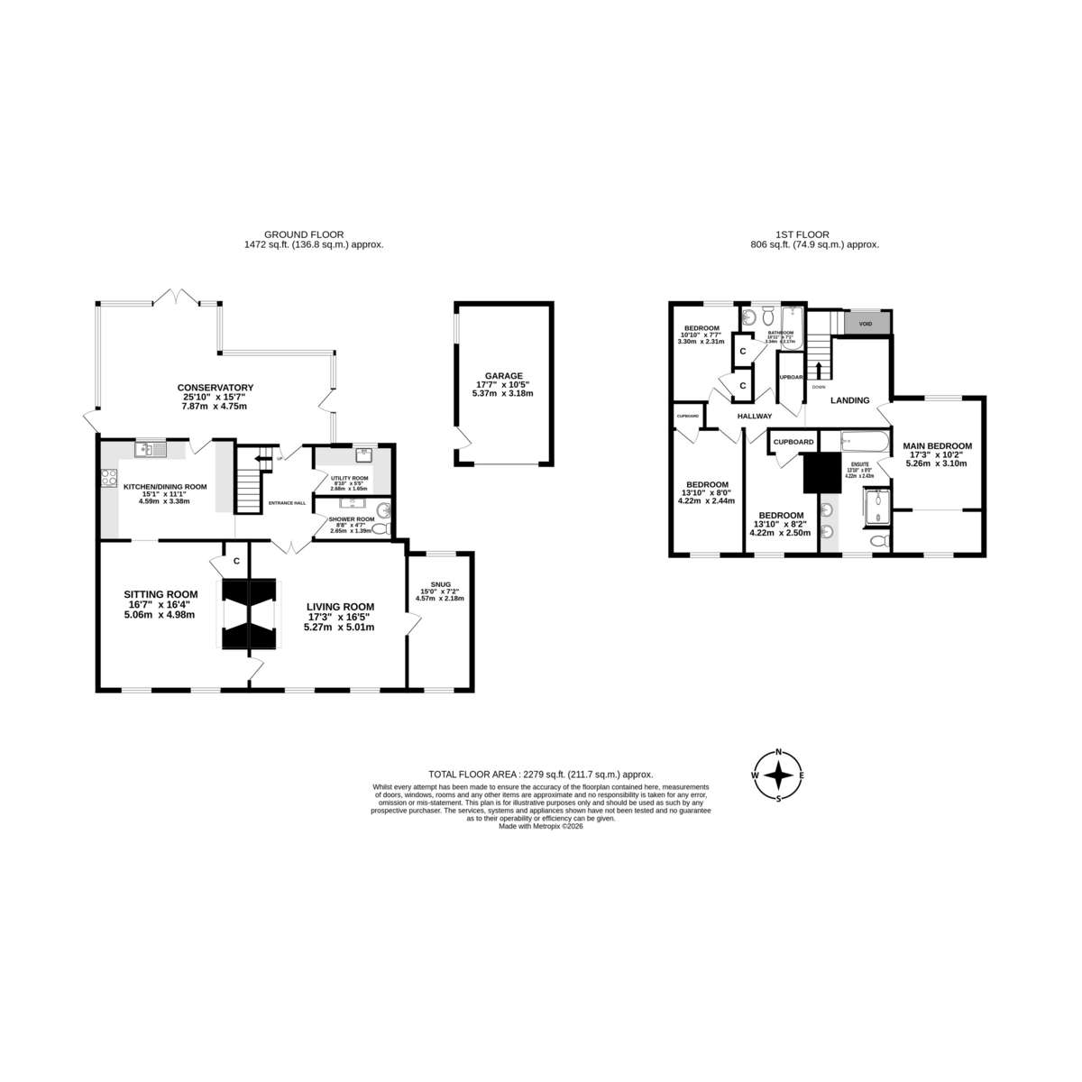 Flat Rose Cottage, 20-22, West Street, Fakenham floorplan