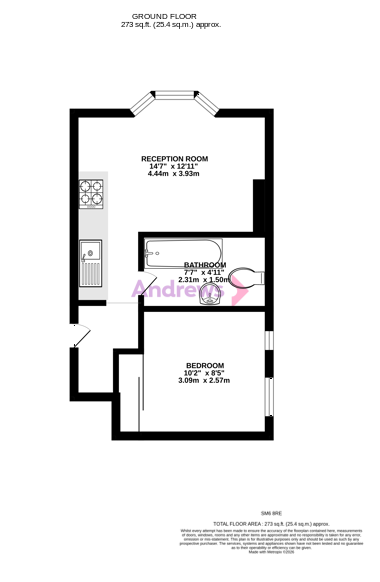 Flat 1, 1, Elgin Road, Wallington floorplan