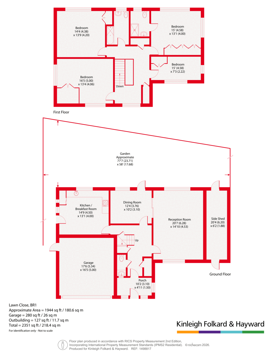 11, Lawn Close, Bromley floorplan