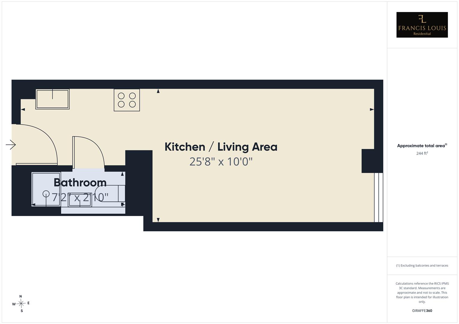 Flat 113, Redcross Street, Bristol floorplan