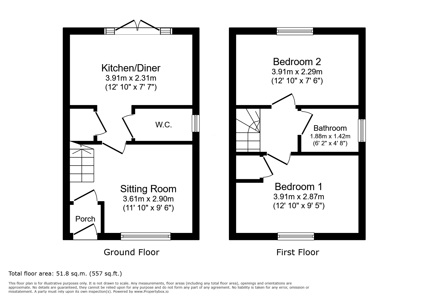 30, Totnes Place, Grantham floorplan