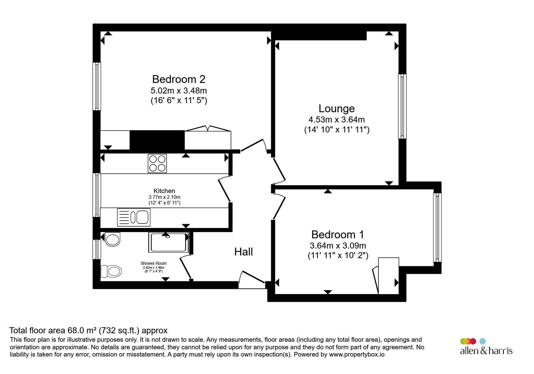 0/2, 102, Craigpark Drive, Glasgow floorplan