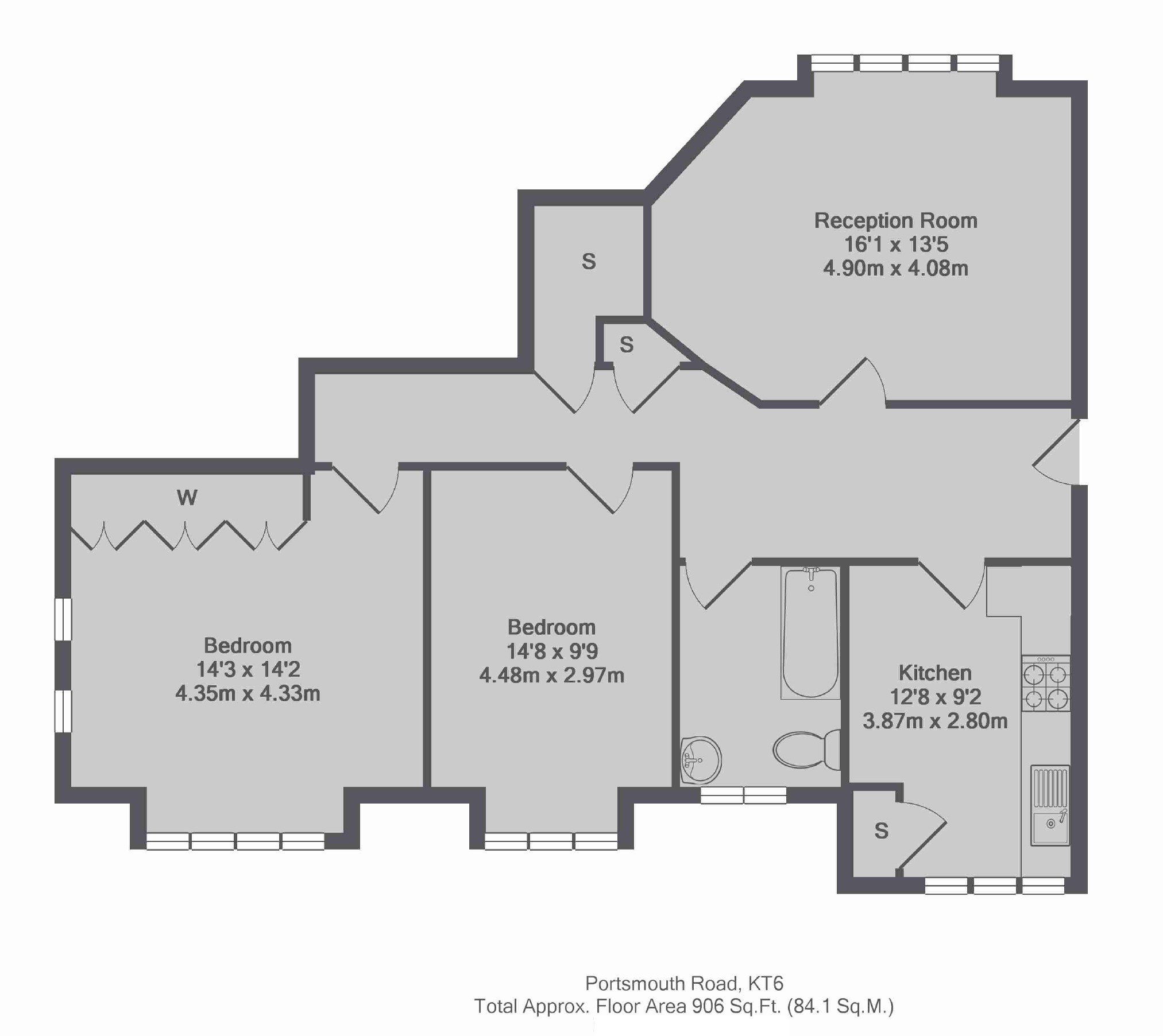Portsmouth Road, Surbiton floorplan