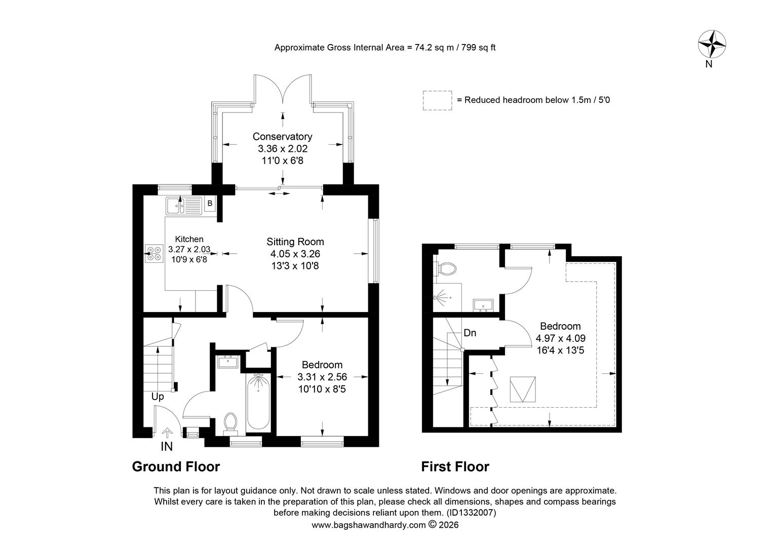 95, Malden Road, Cheam Village floorplan