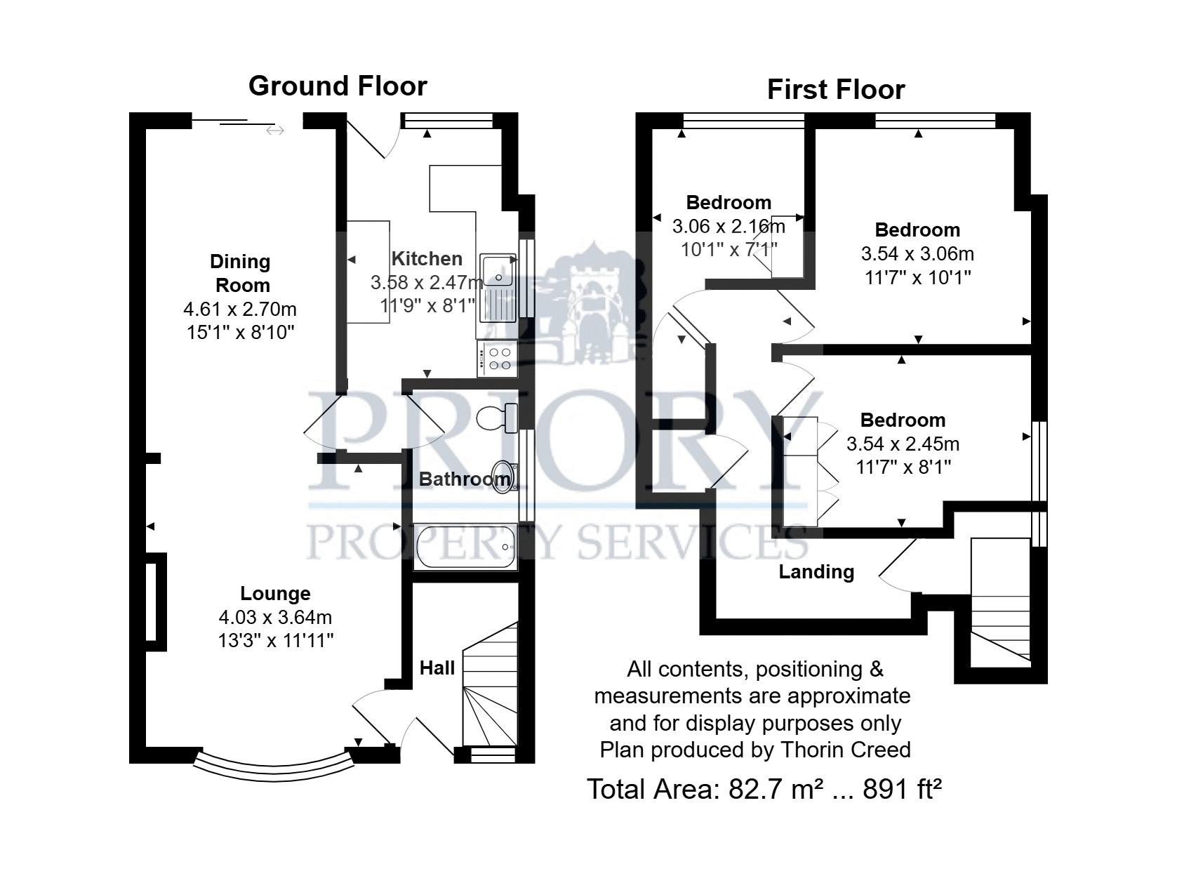 98, Mow Lane, Biddulph floorplan