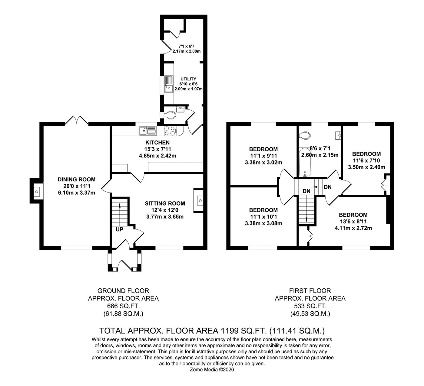 9 Church Meadow, Maidstone Road, Tonbridge floorplan