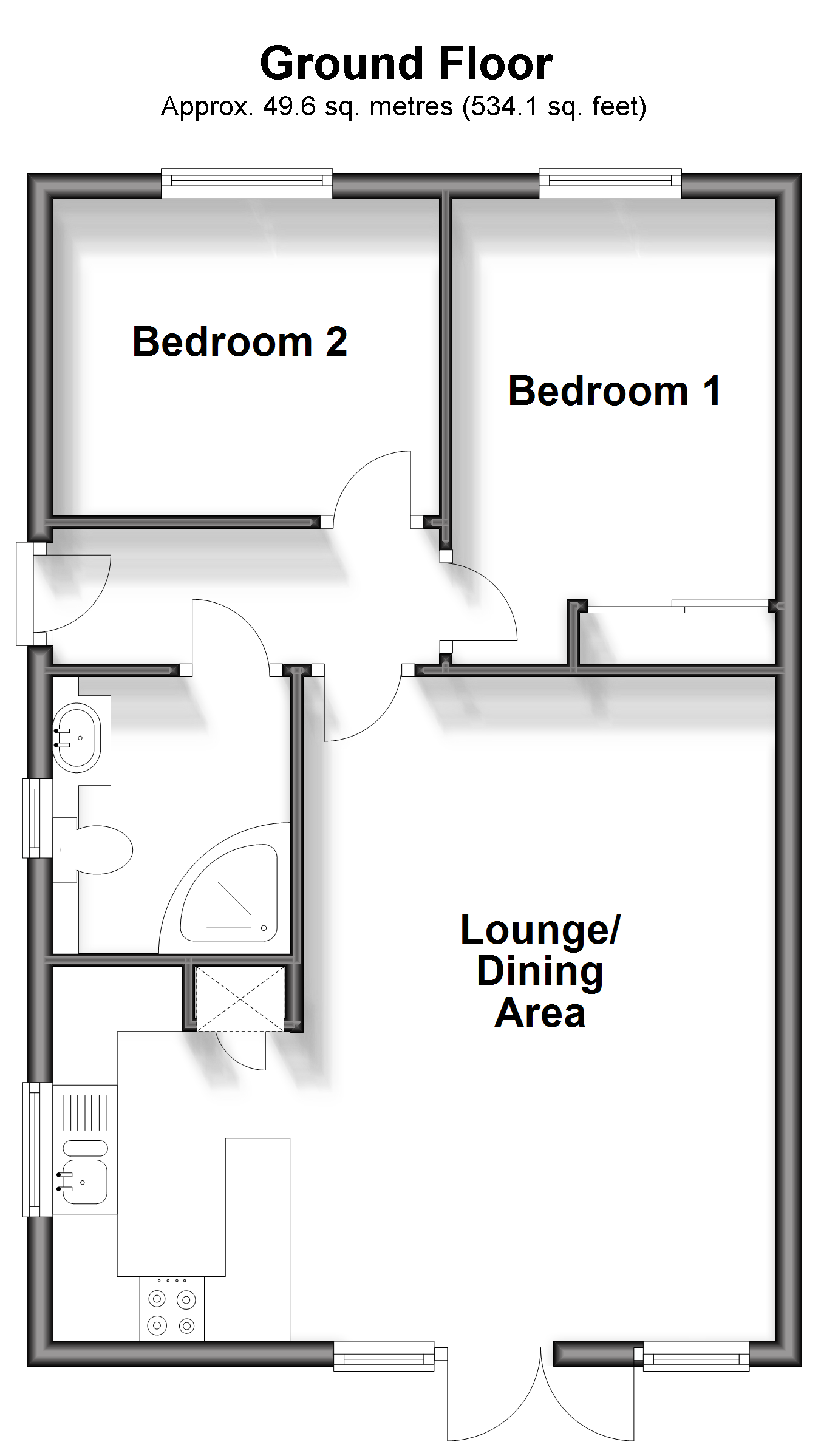 The Bay, Fort Warden Road, Totland Bay floorplan
