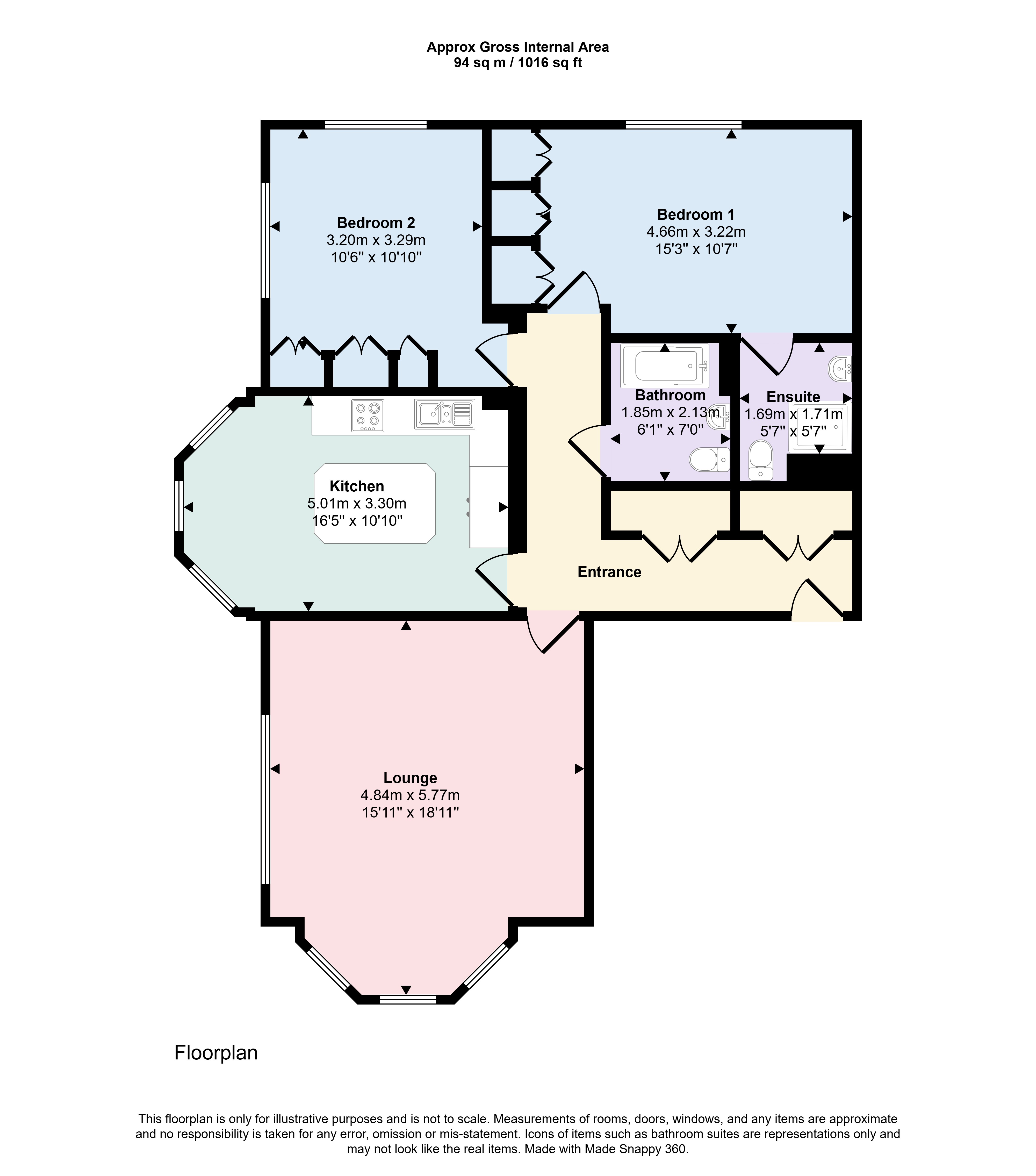 4 Birchdale, 25, St Osmunds Road, Poole floorplan