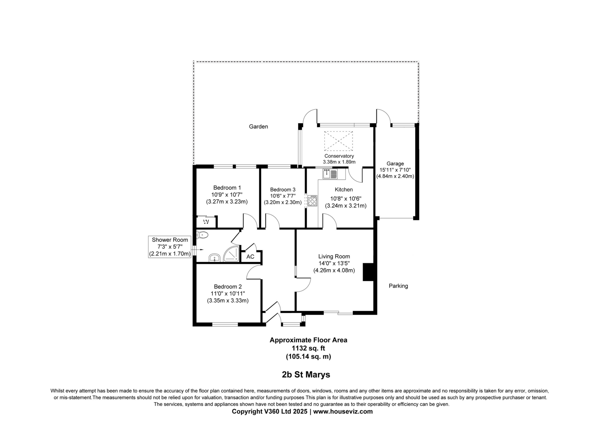 2b, St Marys Close, Tenbury Wells floorplan