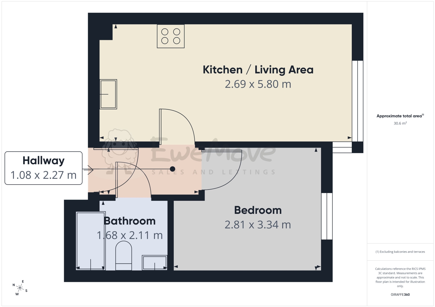 Flat 9, Manhattan, Preston Road, Yeovil floorplan