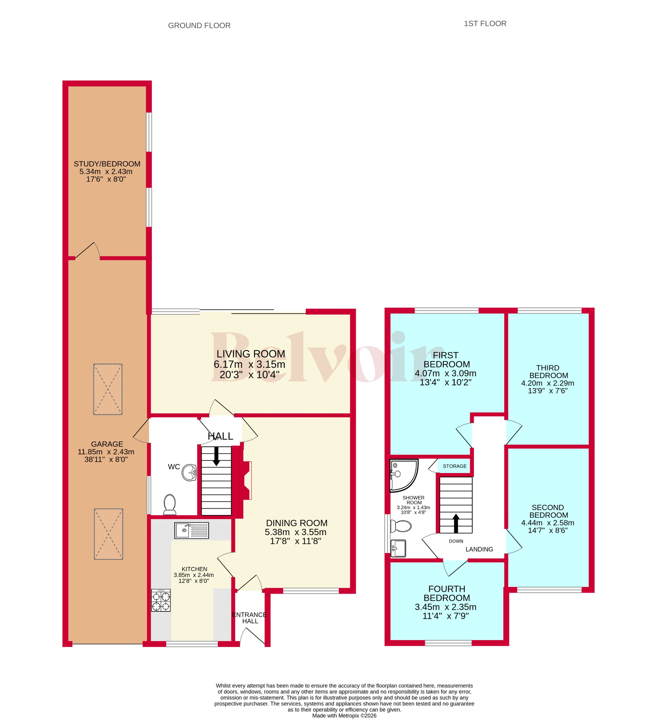 19, Spinney Close, Walsall floorplan