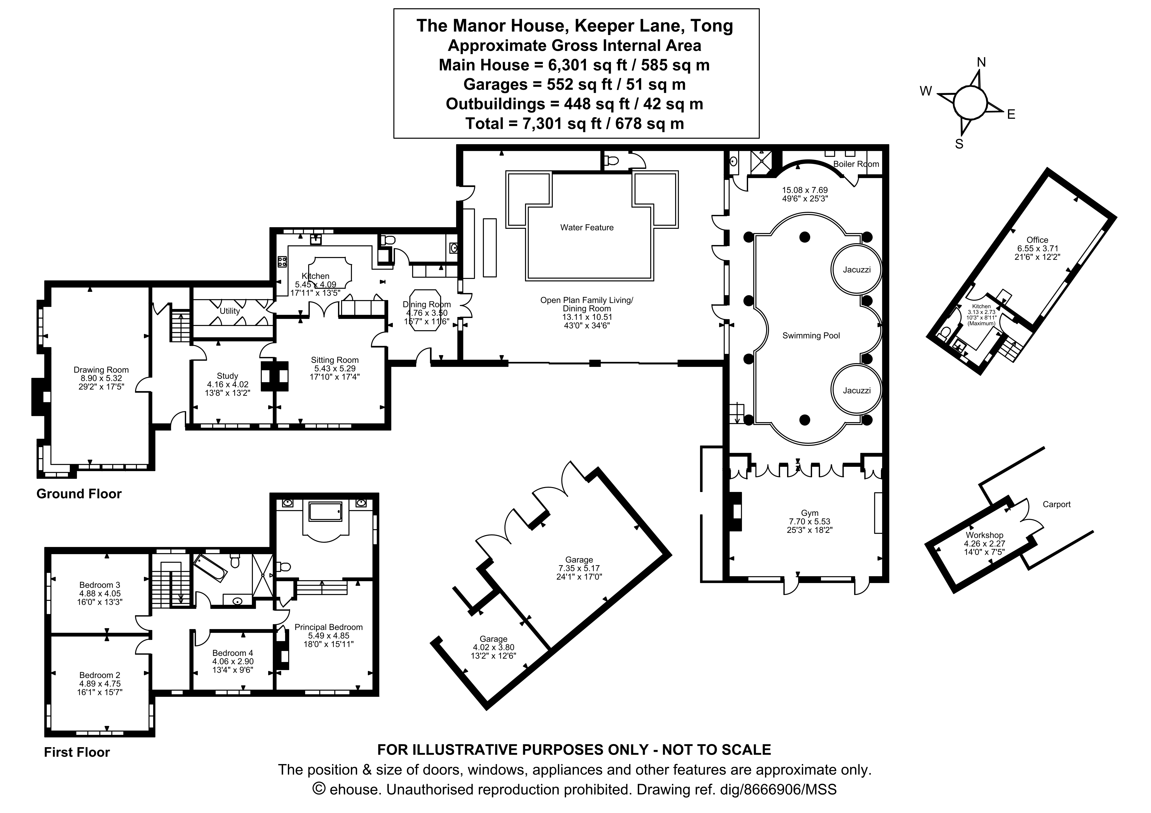 The Manor House,, Manor House, Tong Village floorplan