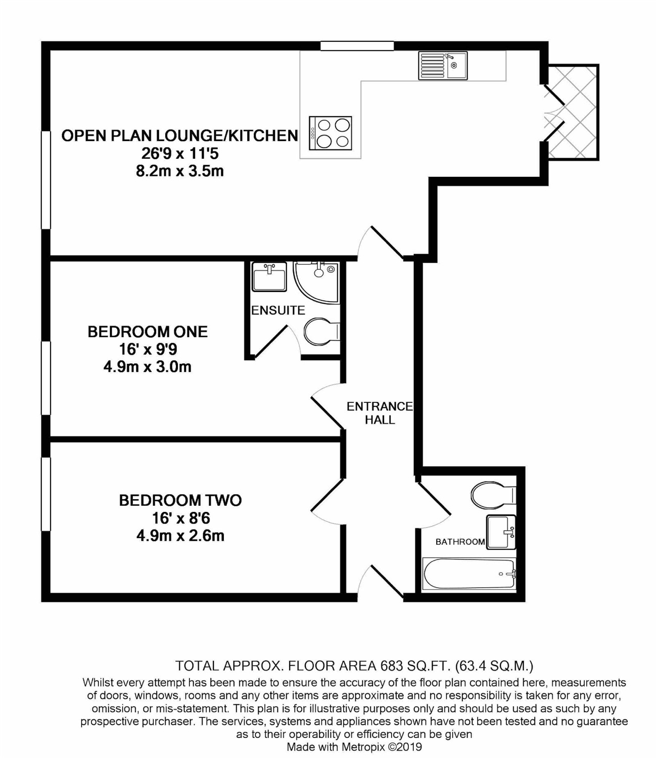 2 Bedrooms Flat for sale in Glenmore House, Bracknell, Berkshire RG12