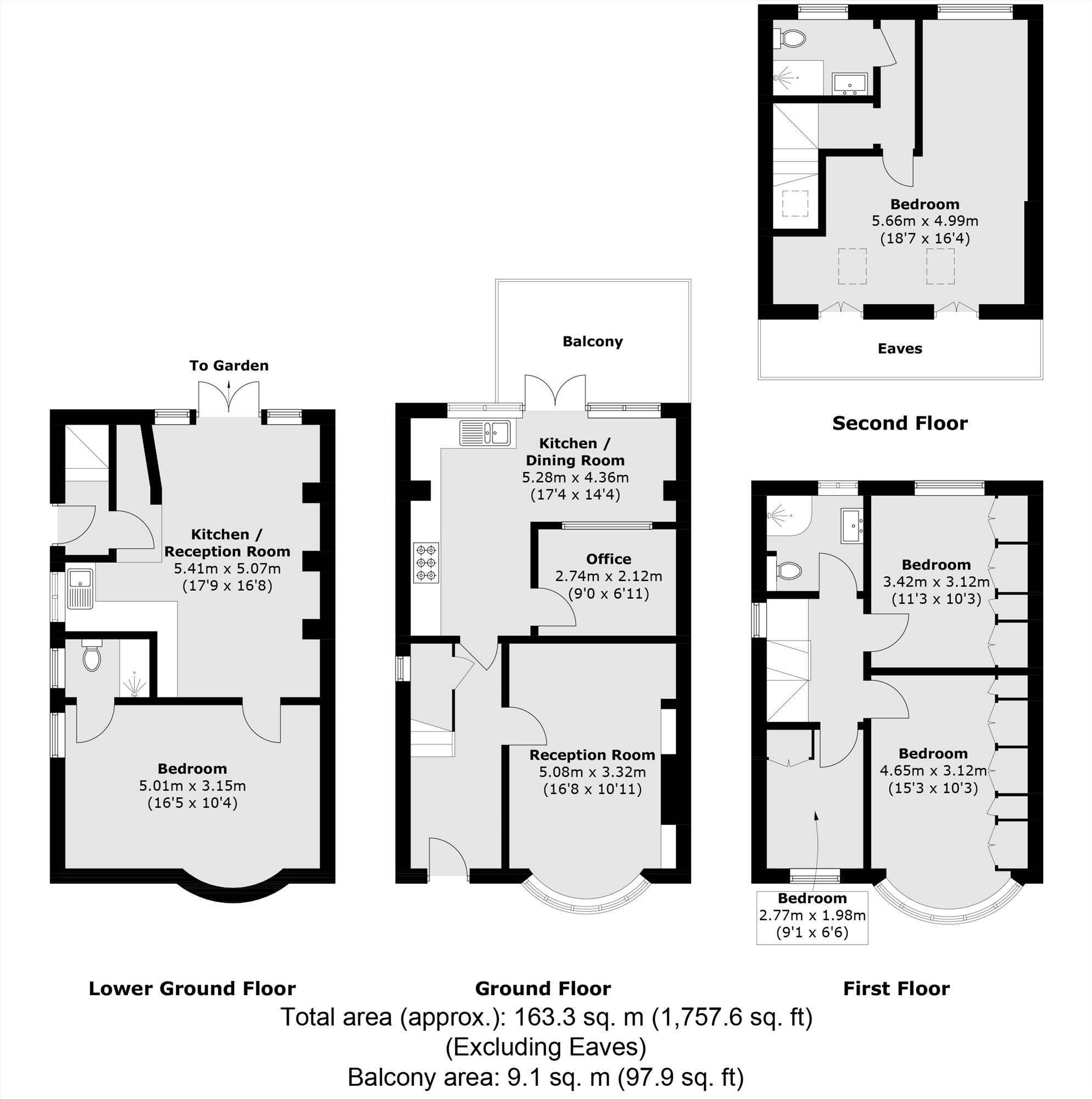 54, Bexhill Road, London floorplan