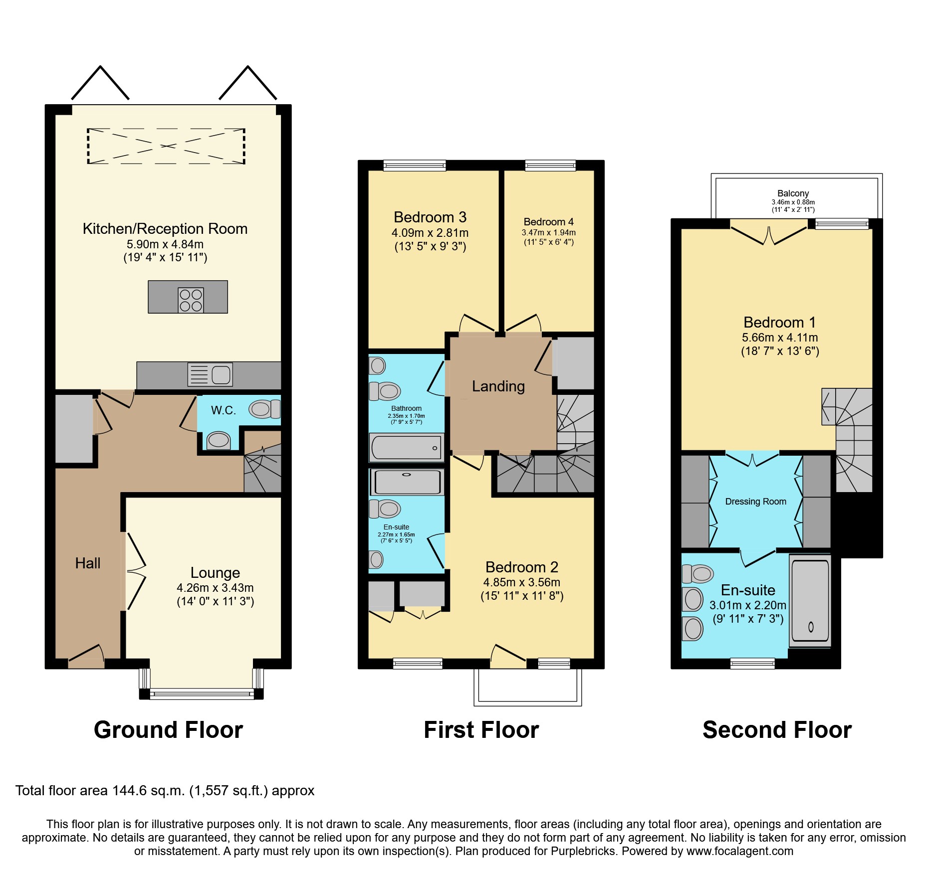 13 Catherines Place, Chestnut Avenue, Guildford floorplan