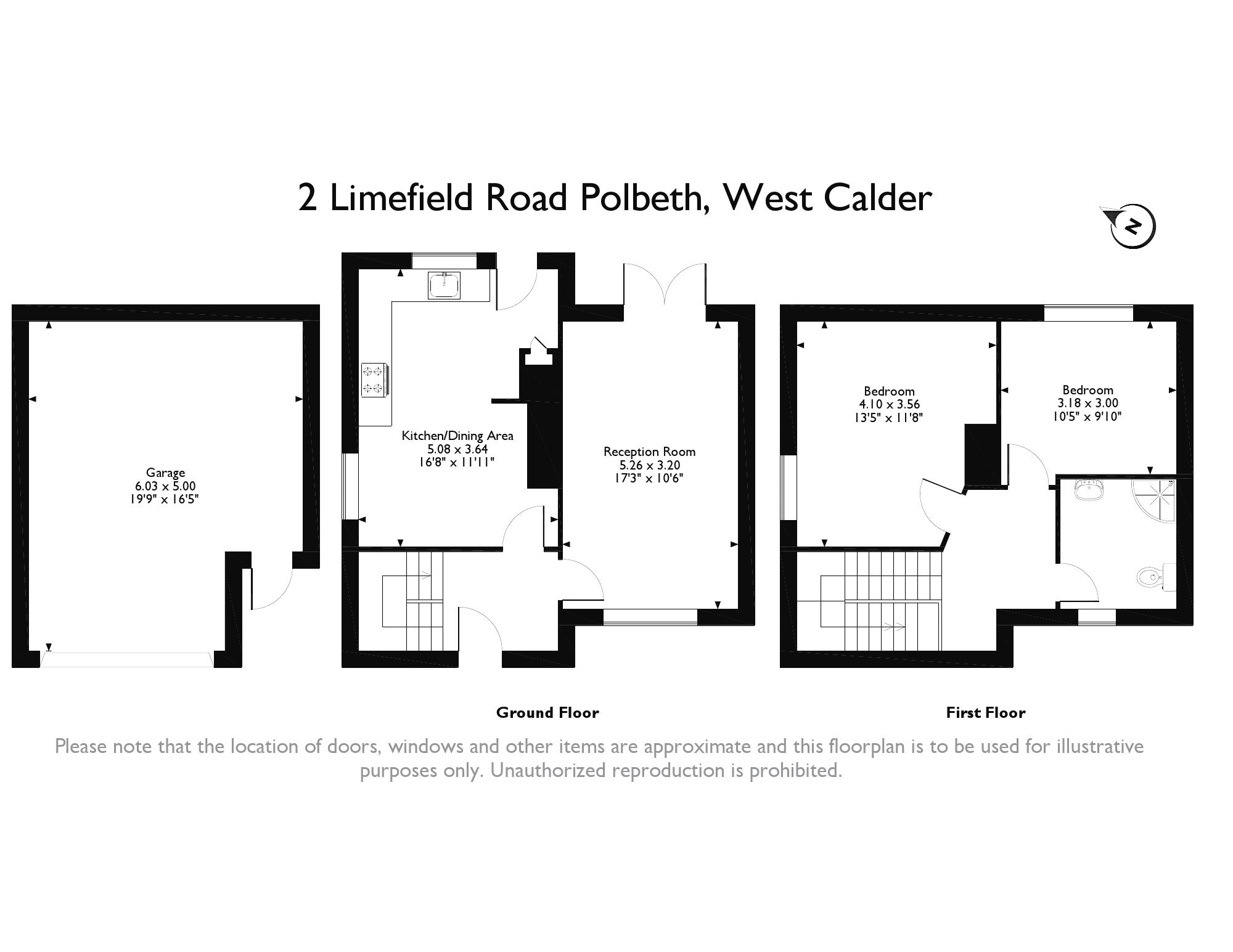 2 Bedrooms Semi-detached house for sale in Limefield Road, Polbeth, West Calder EH55