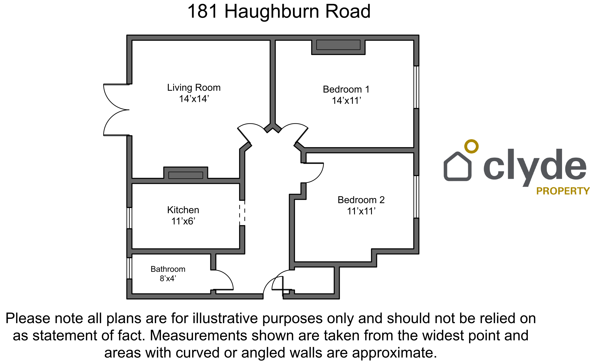 181, Haughburn Road, Glasgow floorplan