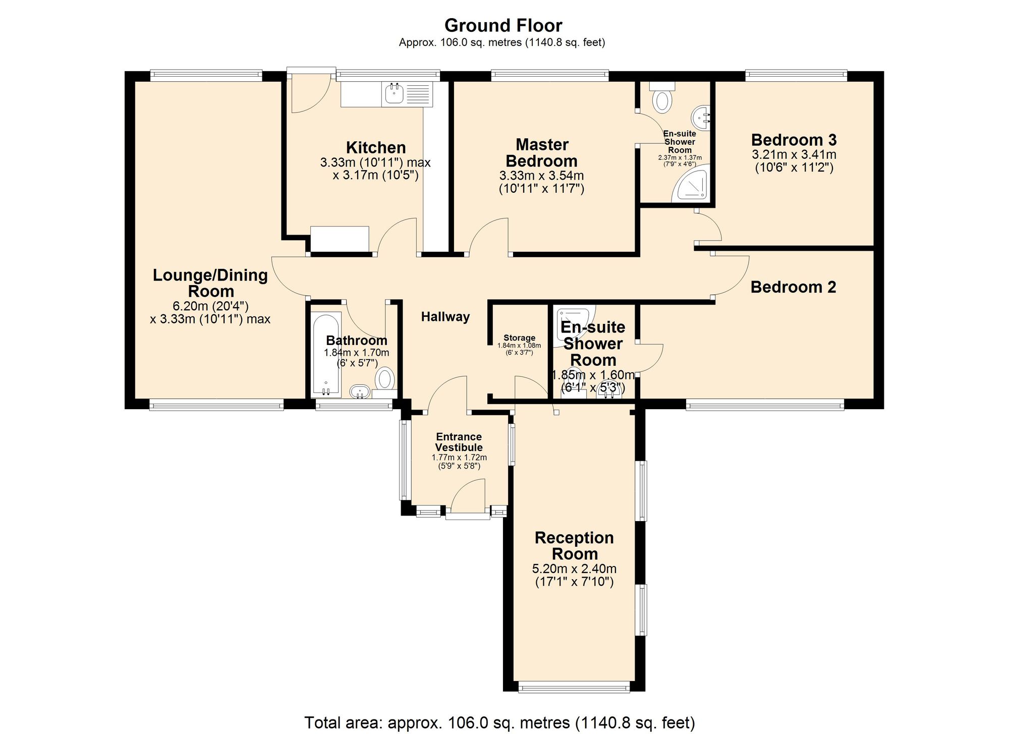 14 Cowley Crescent, Burnley floorplan