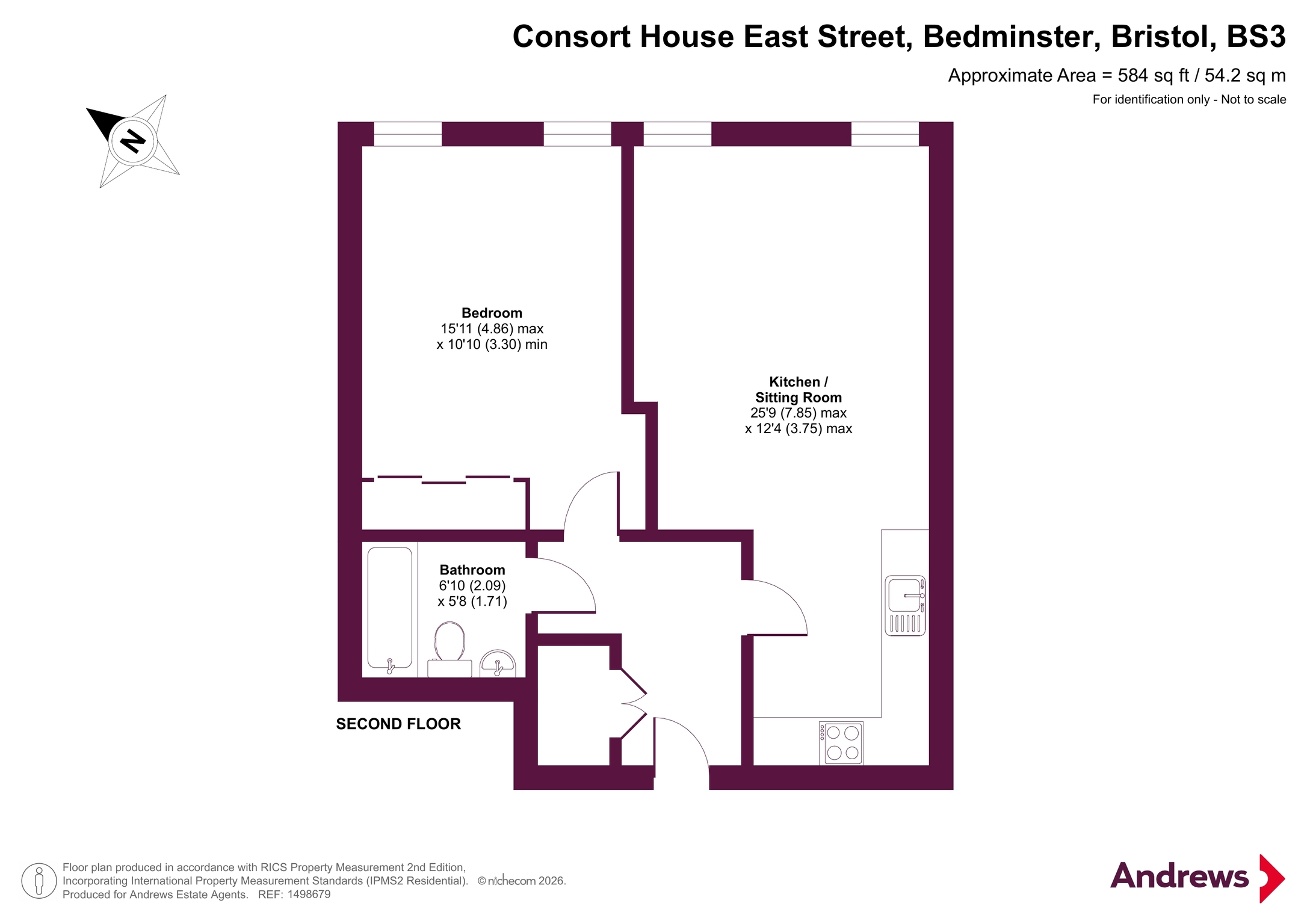 19 Consort House,, East Street, Bristol floorplan