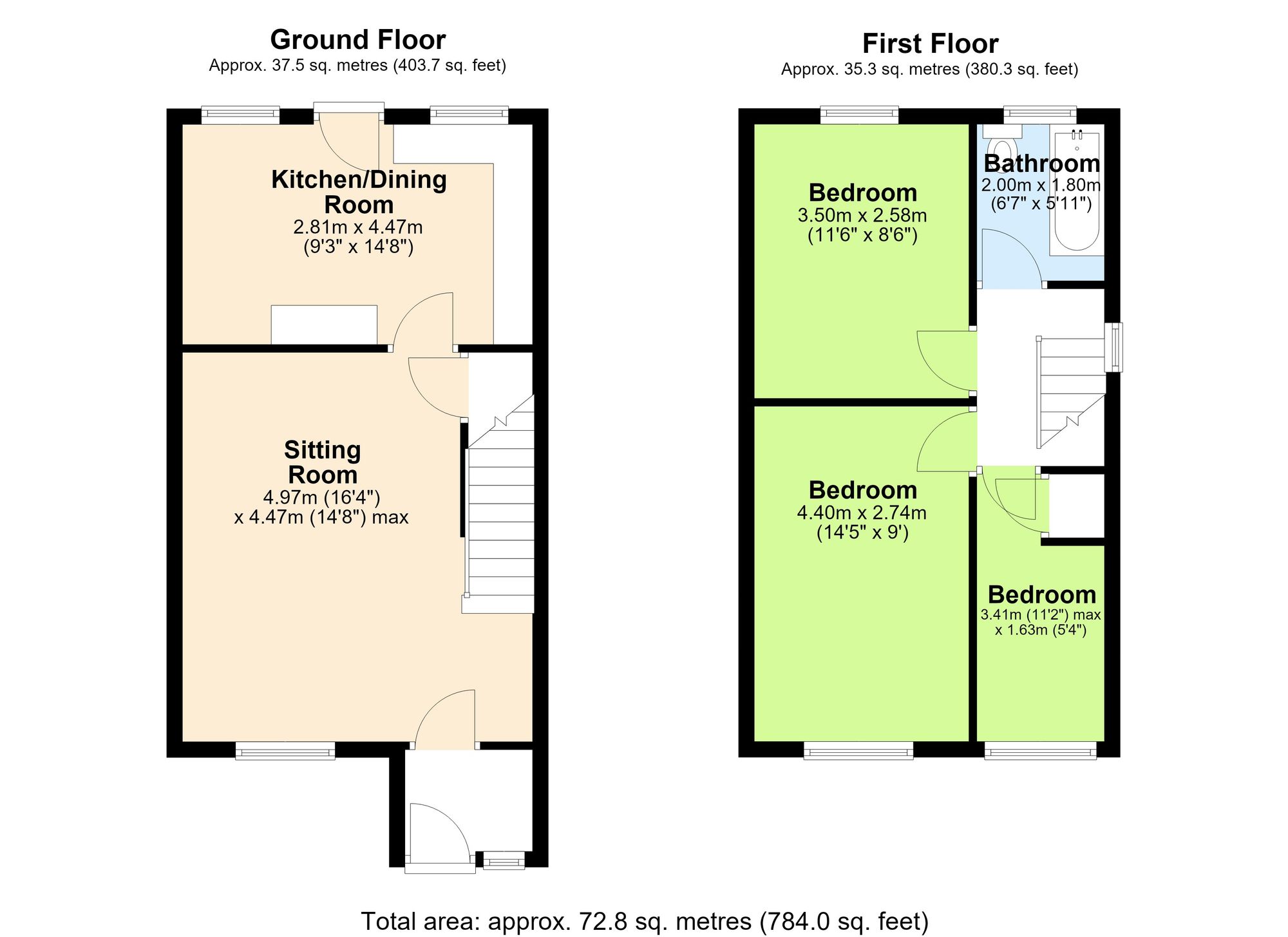 4 Oliver Street, Manchester floorplan