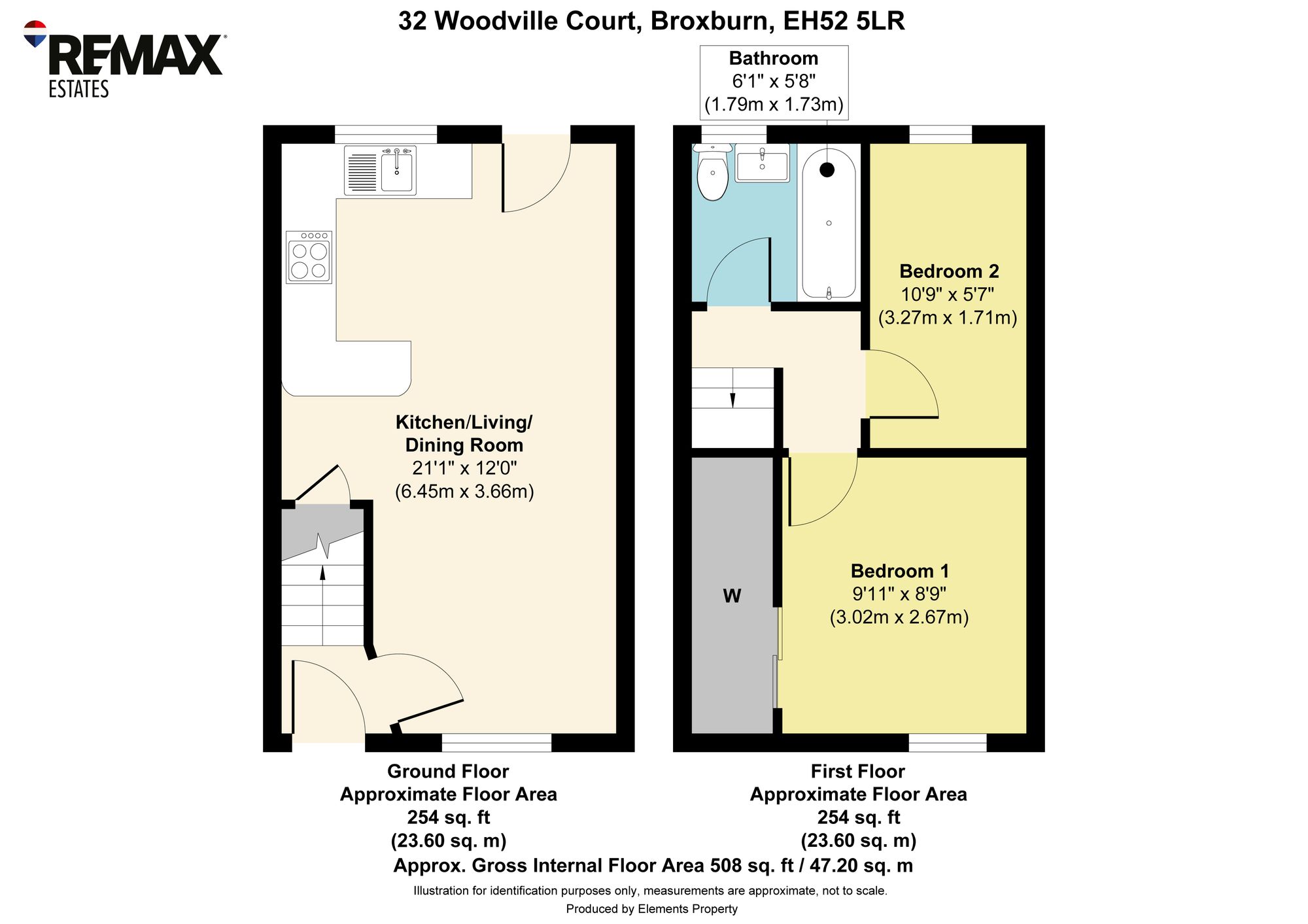 32 Woodville Court, Broxburn floorplan
