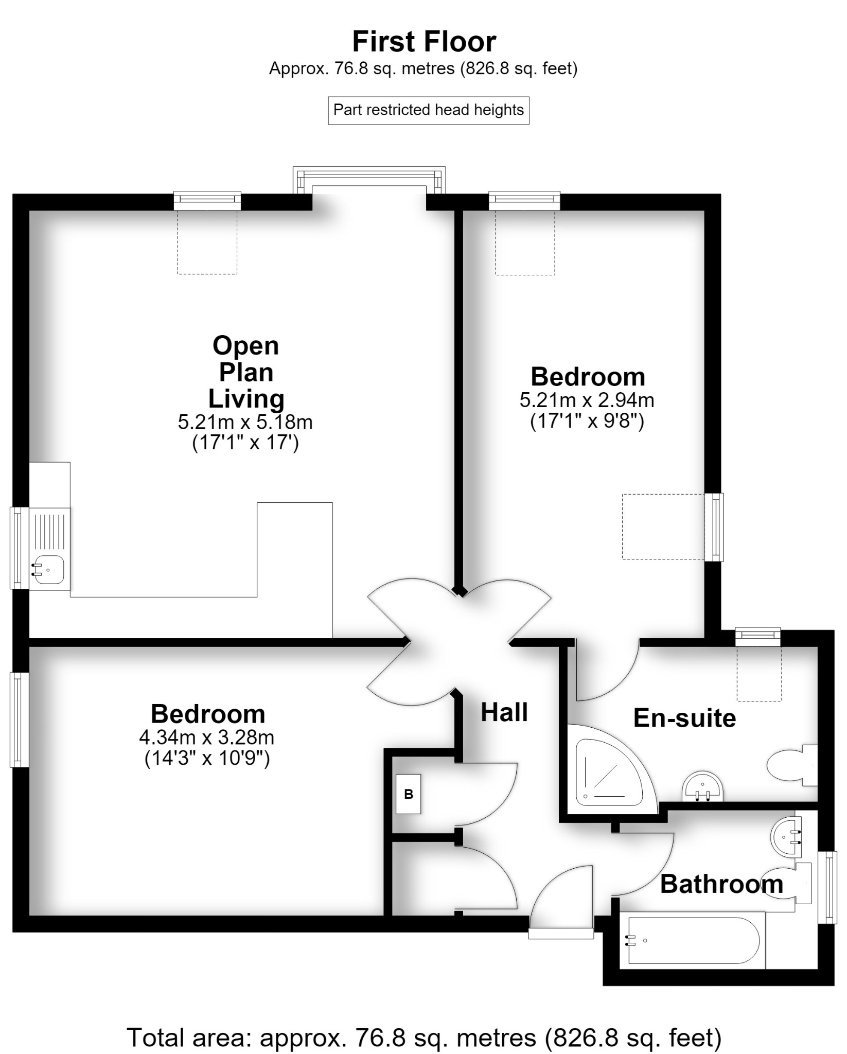 Flat 2, 69 Locks Road, Locks Heath, Southampton floorplan