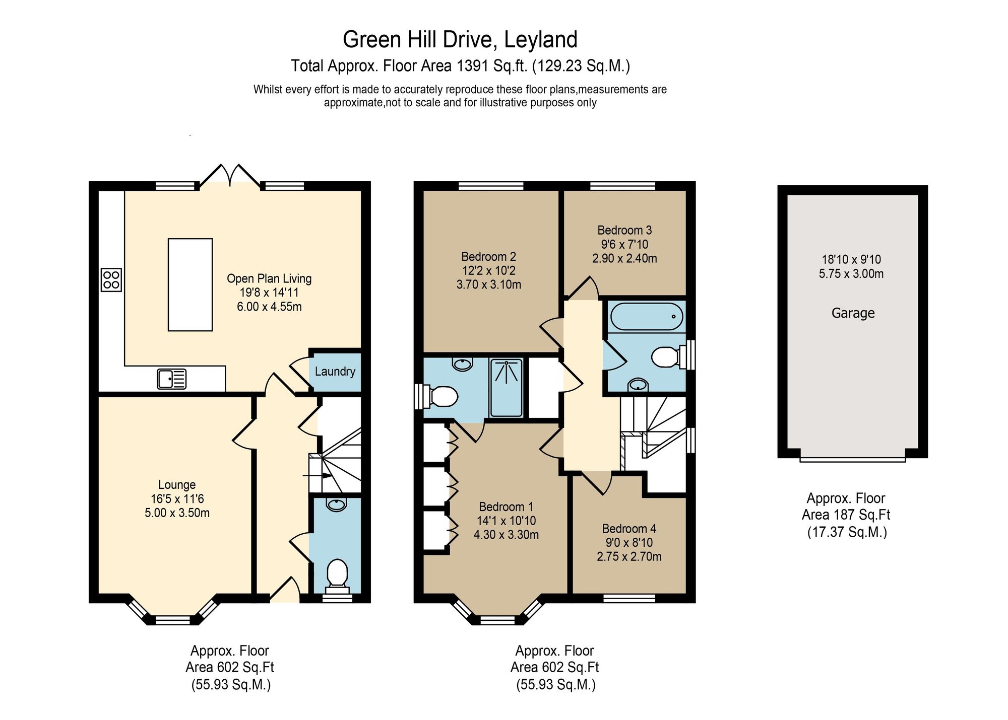 56 Green Hill Drive, Leyland floorplan
