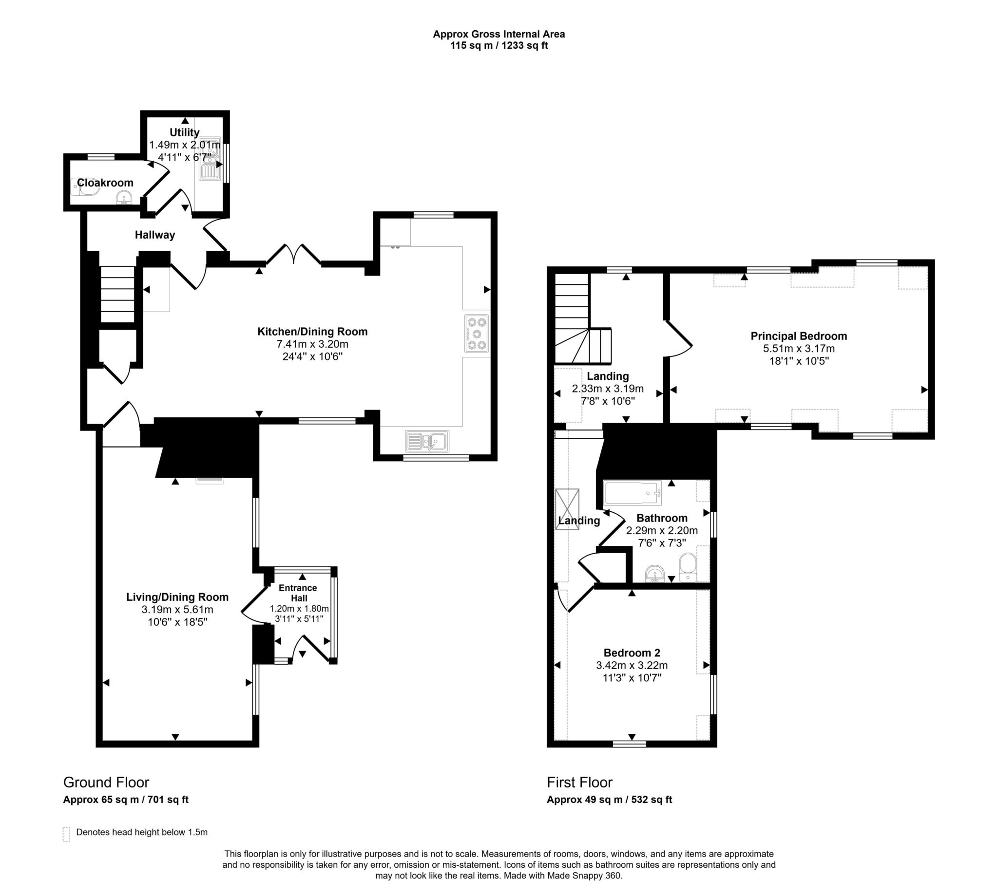 Fairwind, Back Lane, Tewkesbury floorplan