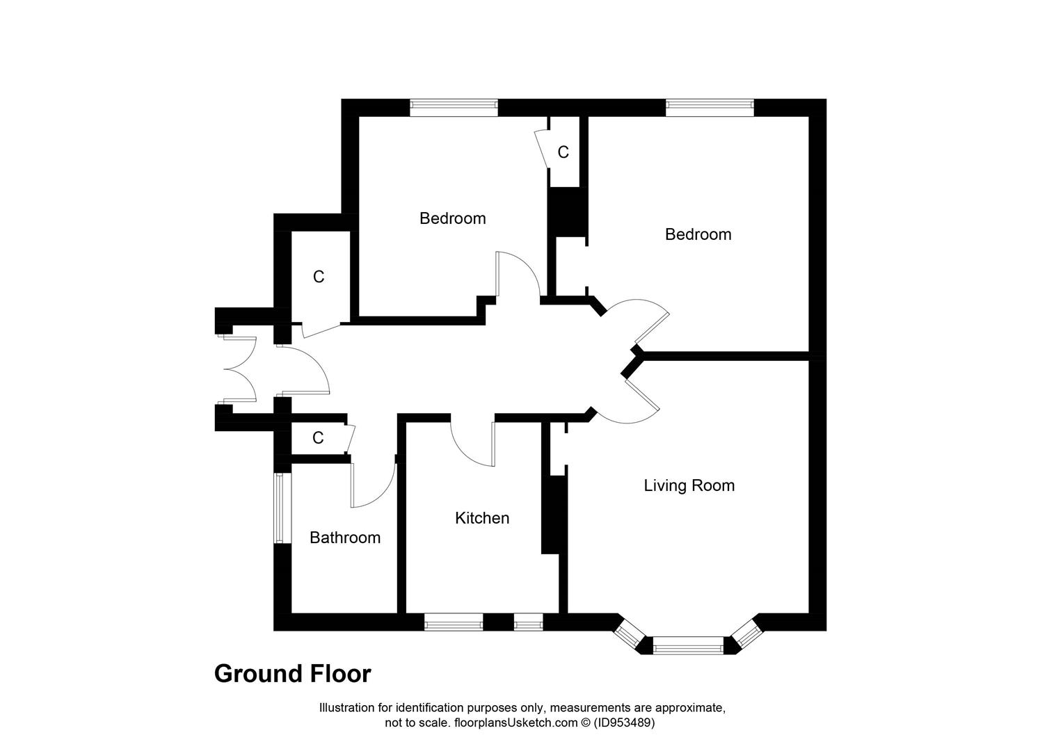 Croft Crescent, Markinch, Glenrothes KY7, 2 bedroom flat for sale