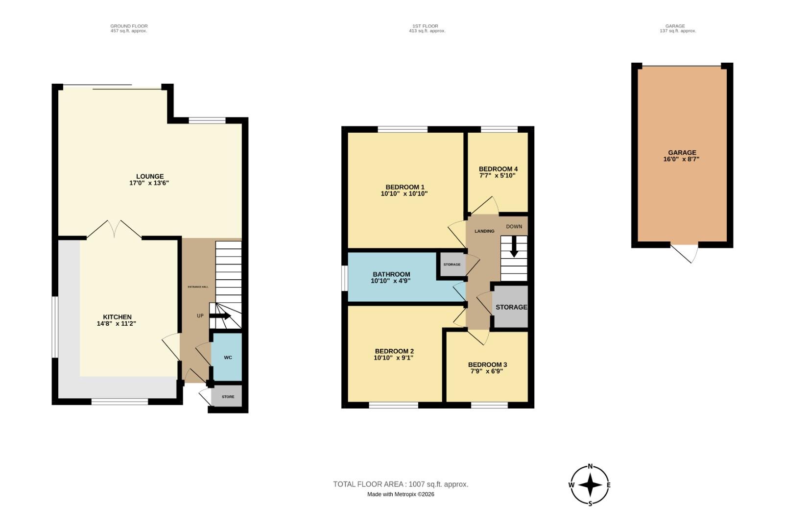 28, Watkins Way, Shoeburyness floorplan