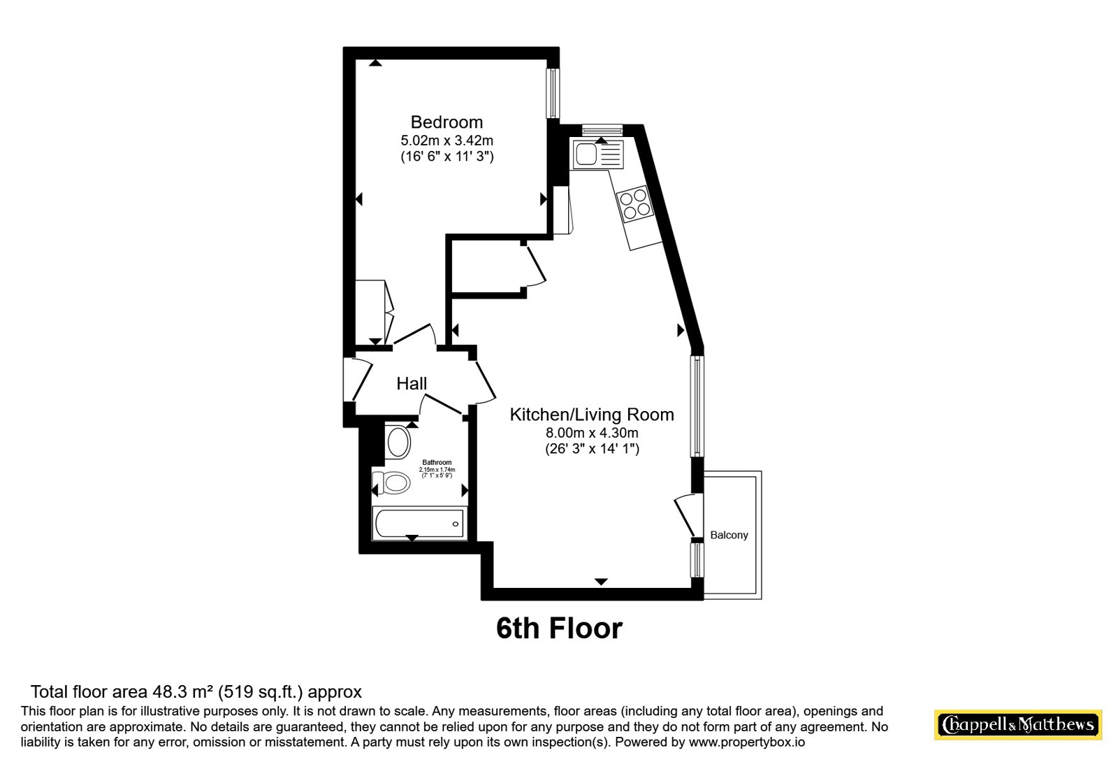 Cathedral Walk, Bristol floorplan